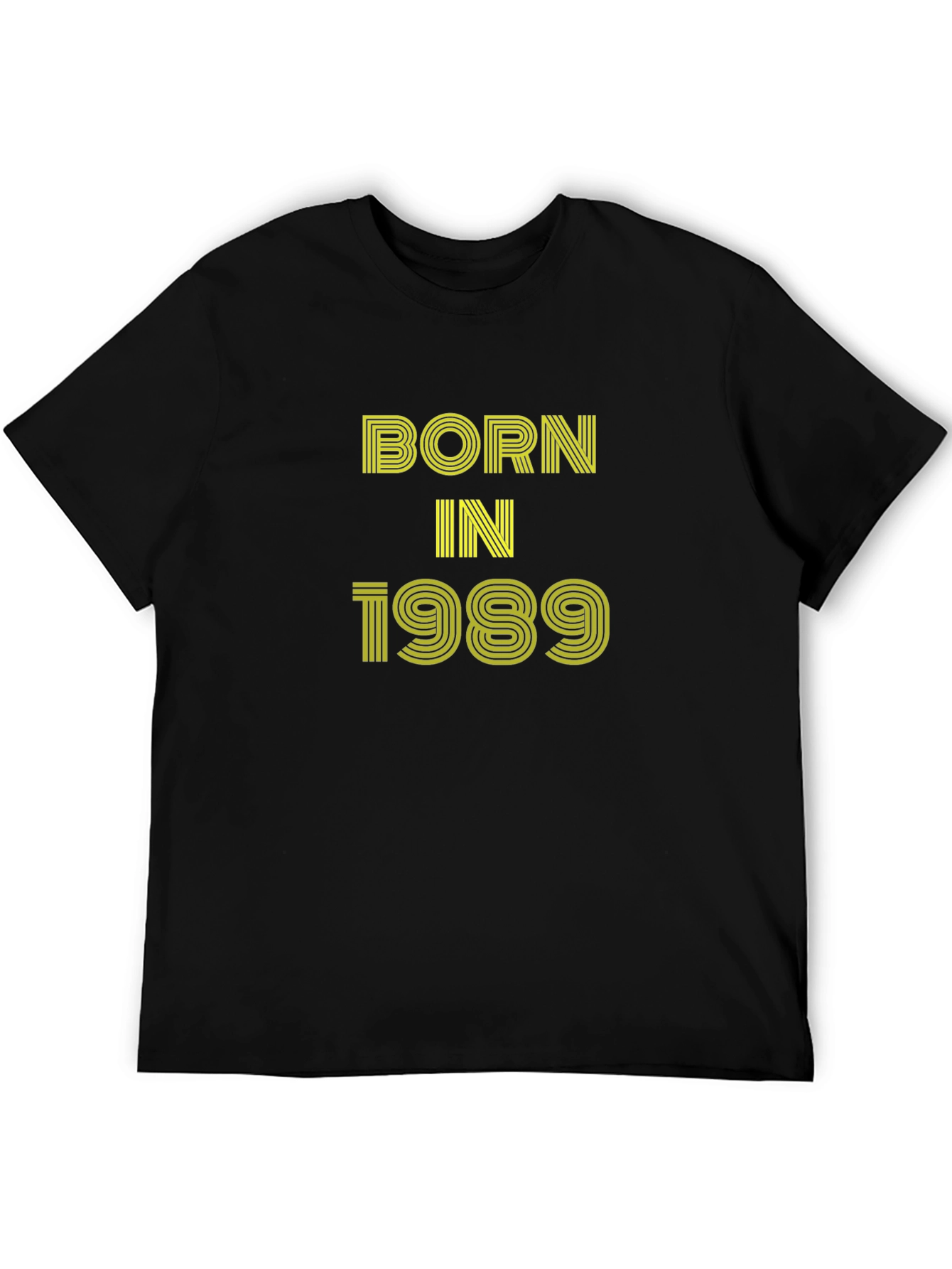 Born in 1989 Black Graphic Tee