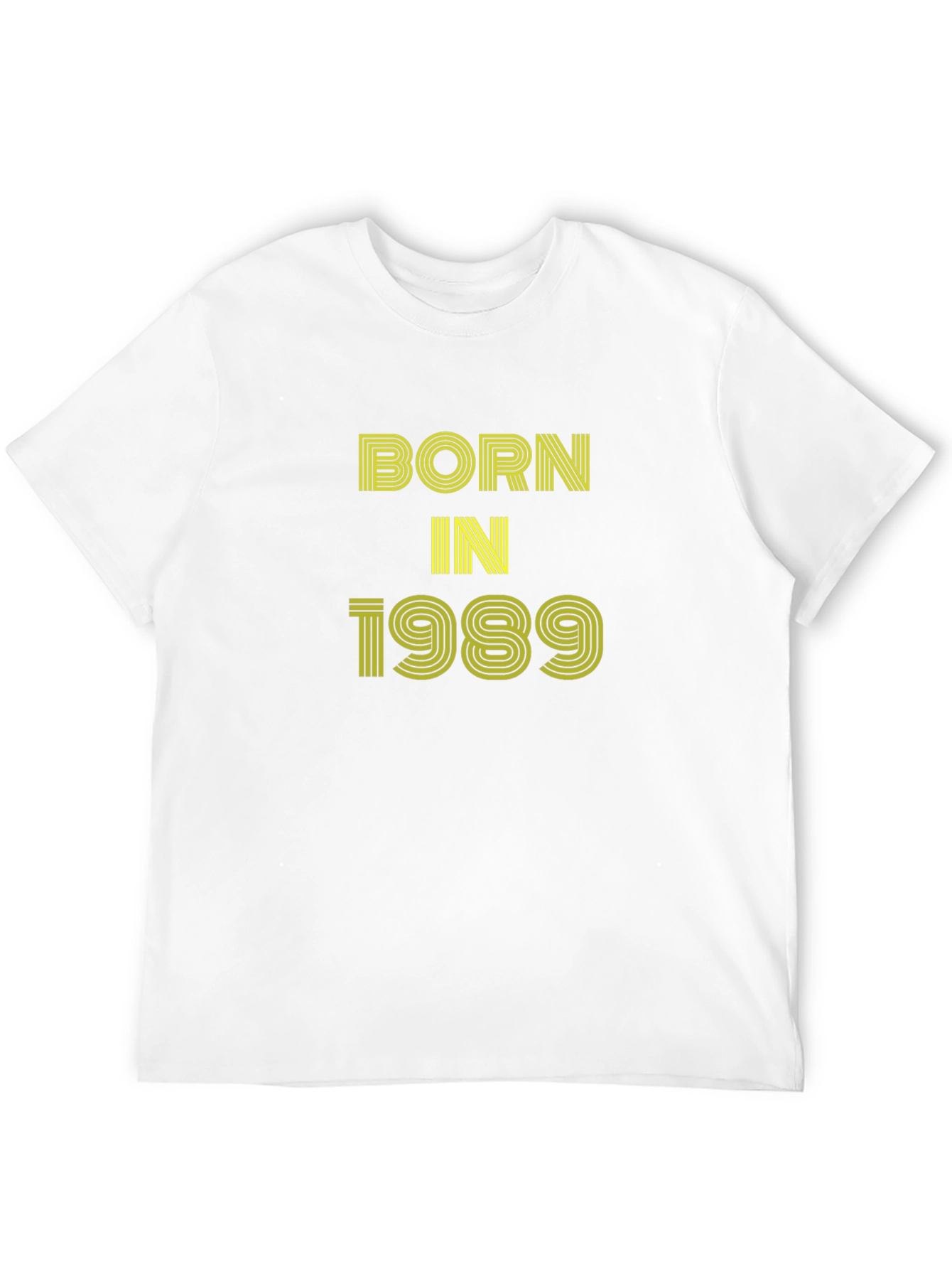 Born in 1989 Black Graphic Tee