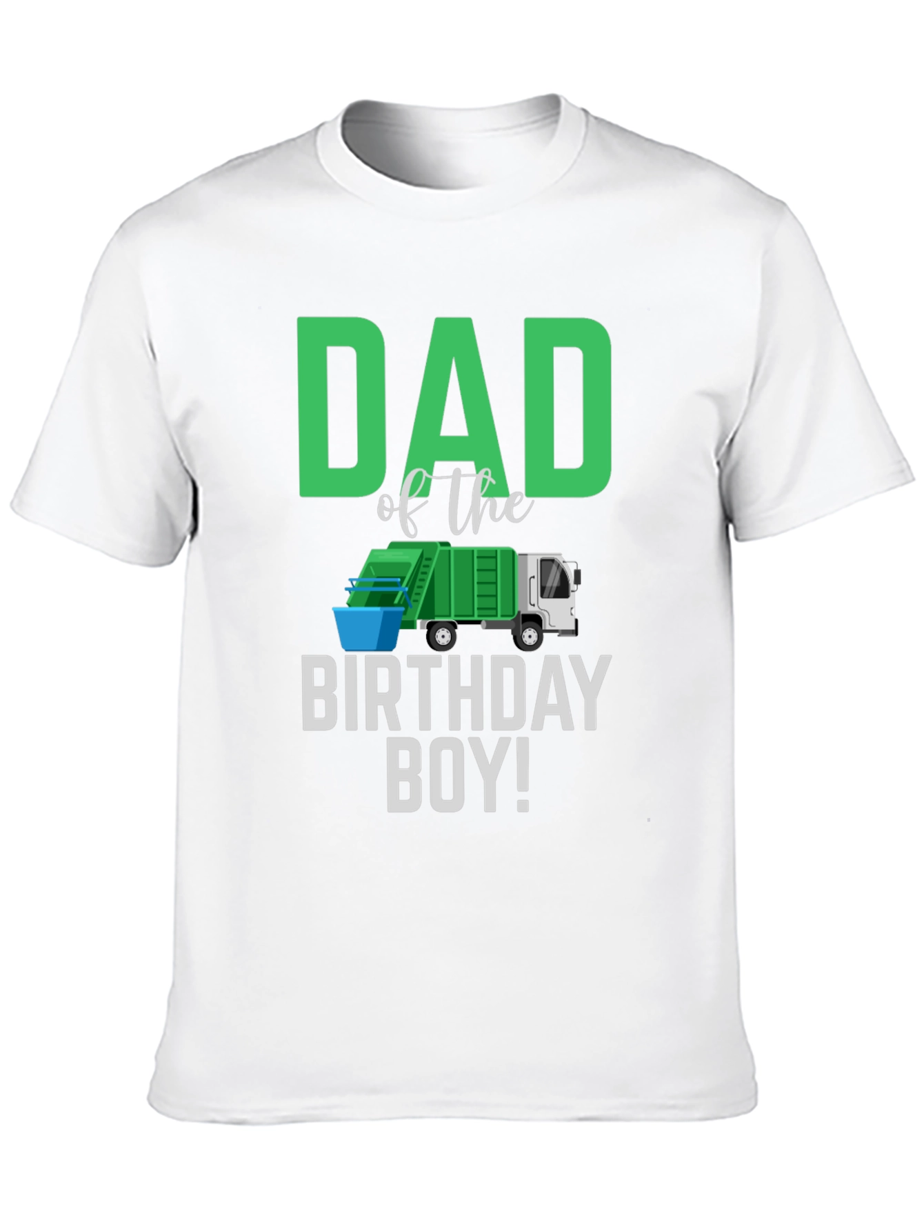 Dad of the Birthday Boy Garbage Truck T-Shirt