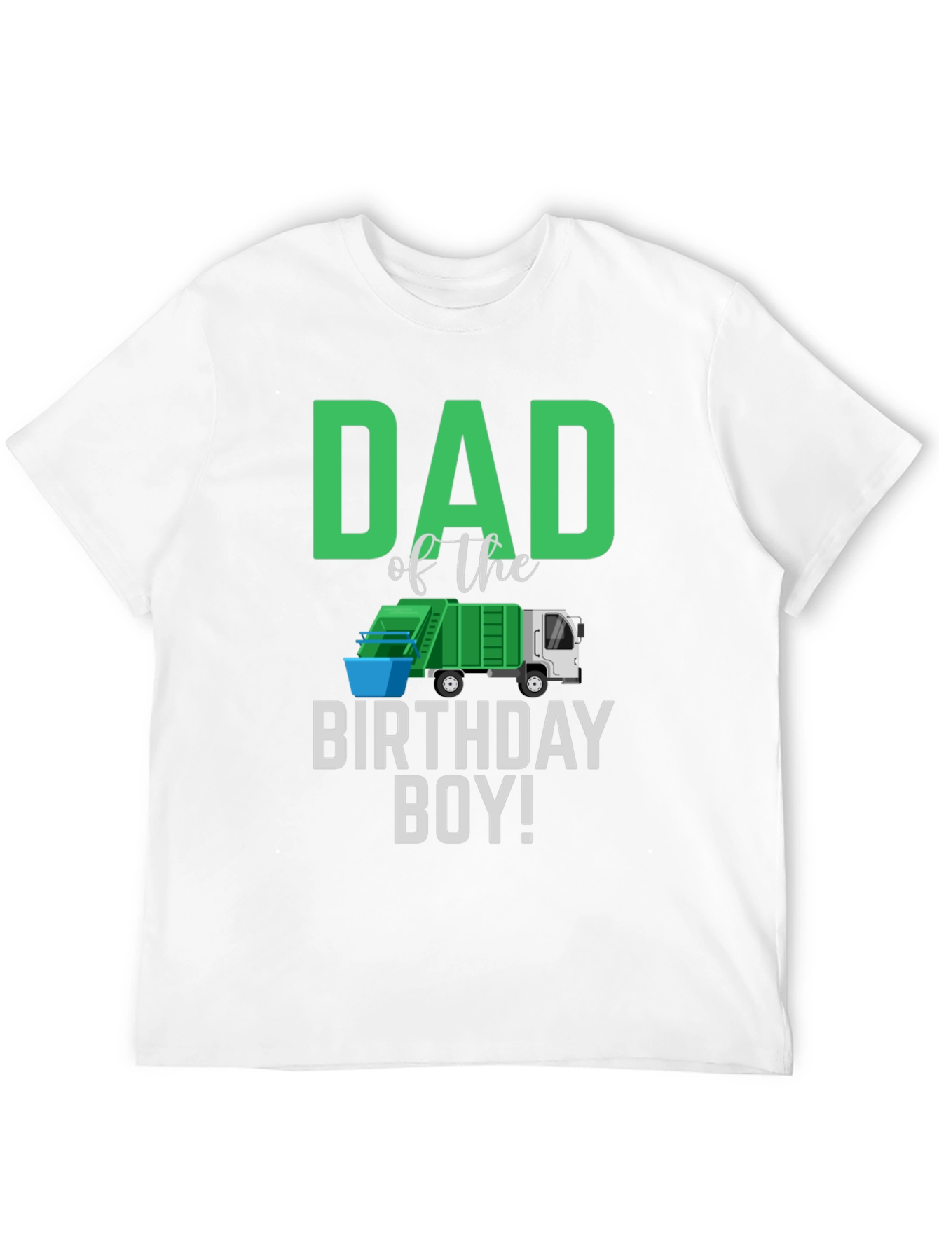 Dad of the Birthday Boy Garbage Truck T-Shirt