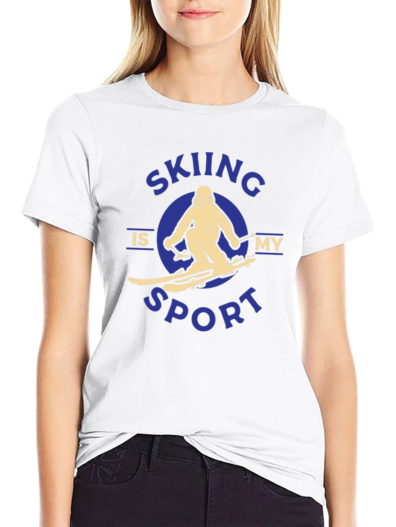 Skiing is My Sport Graphic Tee