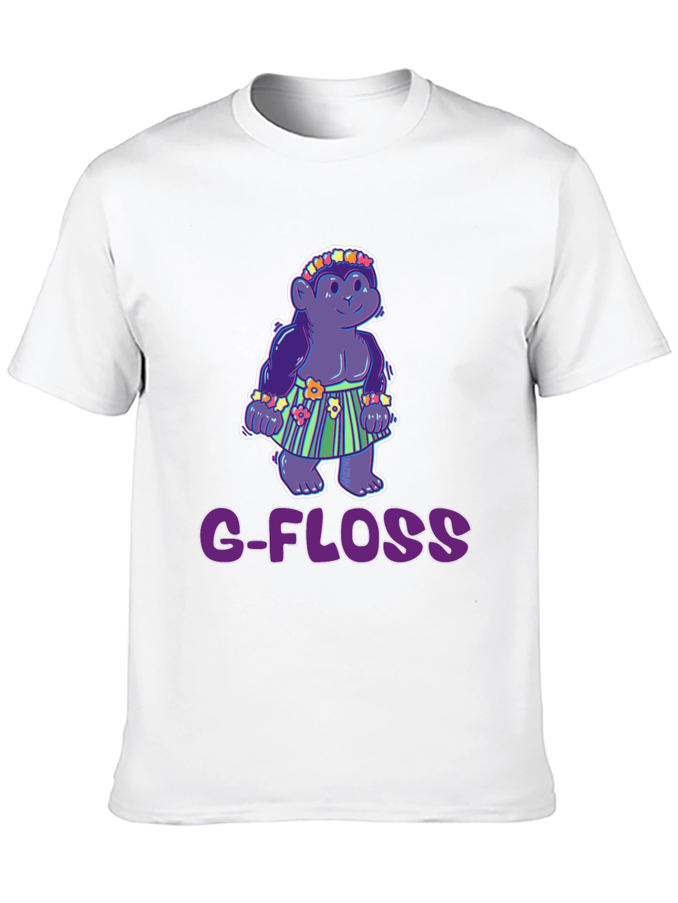 G-Floss Hula Monkey Black T-Shirt