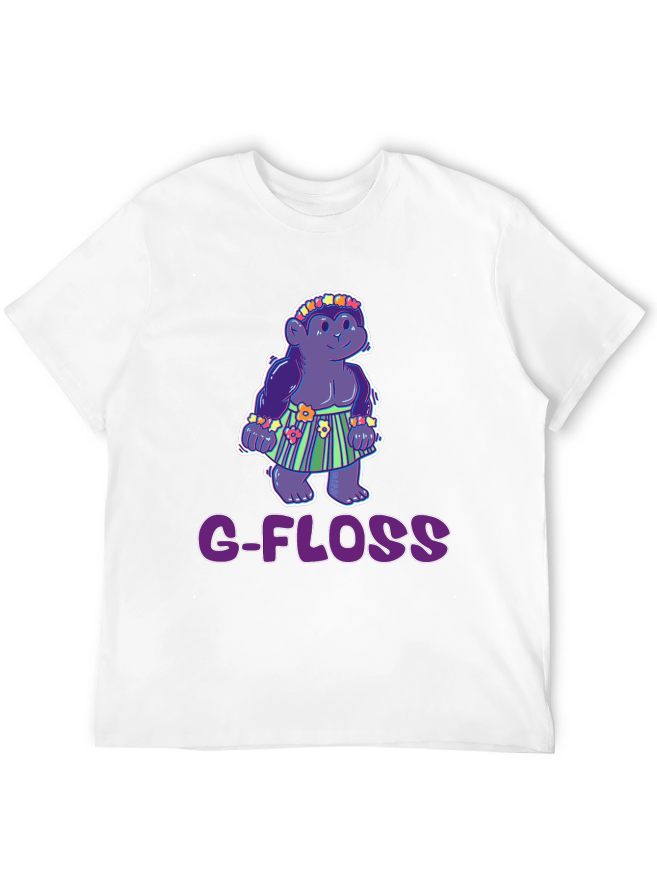 G-Floss Hula Monkey Black T-Shirt