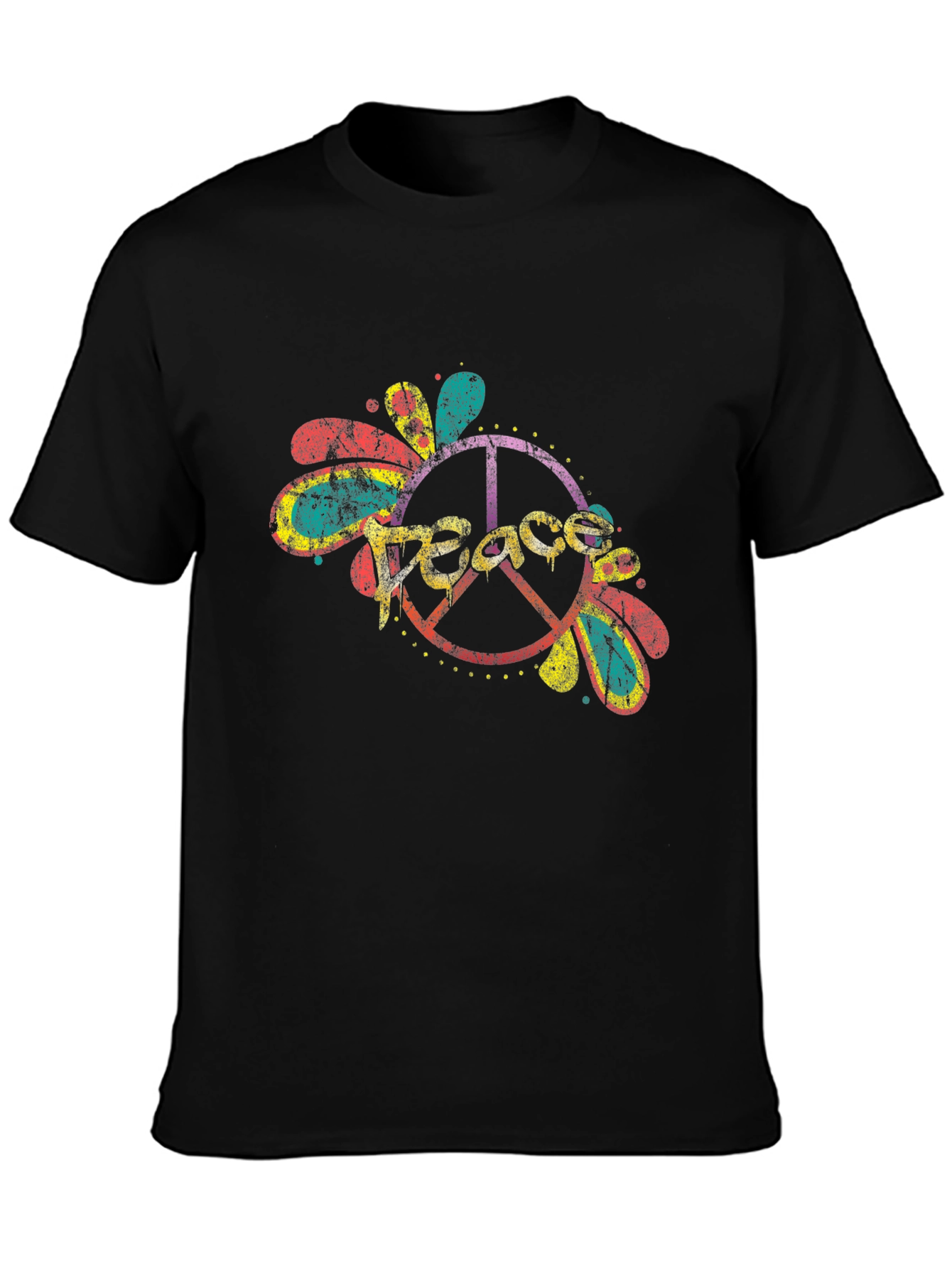 Peace Sign Graphic Tee - Retro Style
