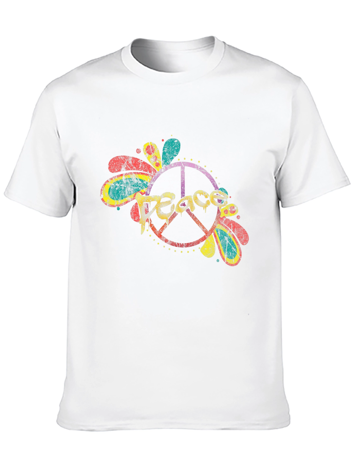 Peace Sign Graphic Tee - Retro Style