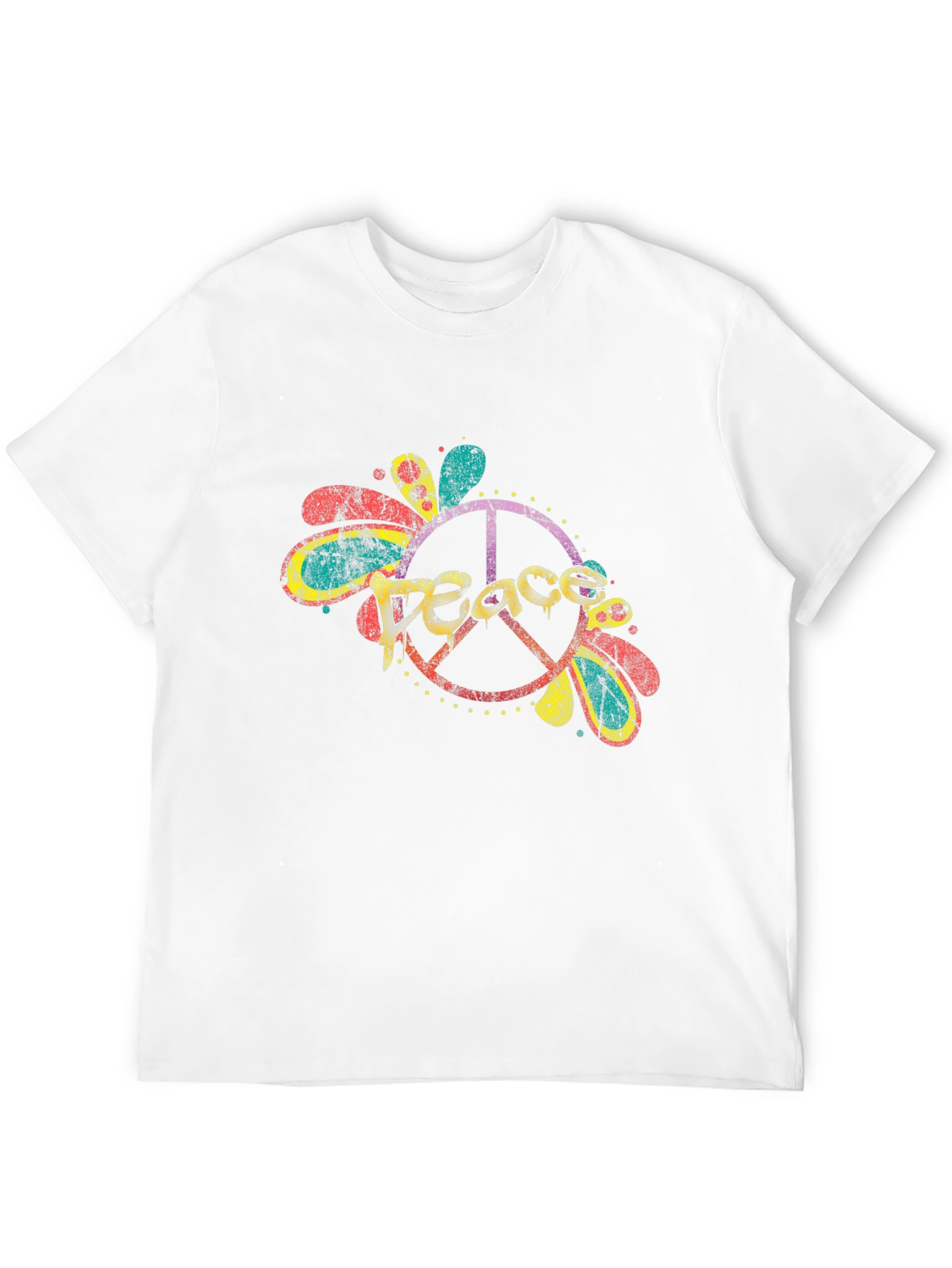 Peace Sign Graphic Tee - Retro Style