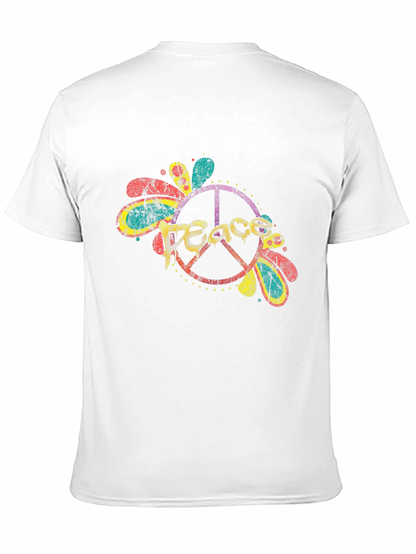 Peace Sign Graphic Tee - Retro Style