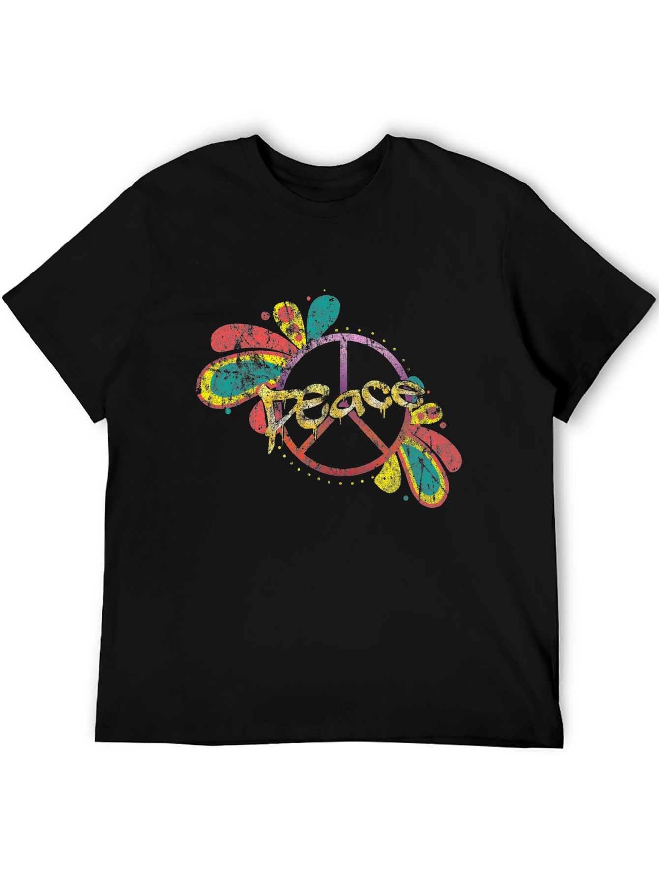 Peace Sign Graphic Tee - Retro Style
