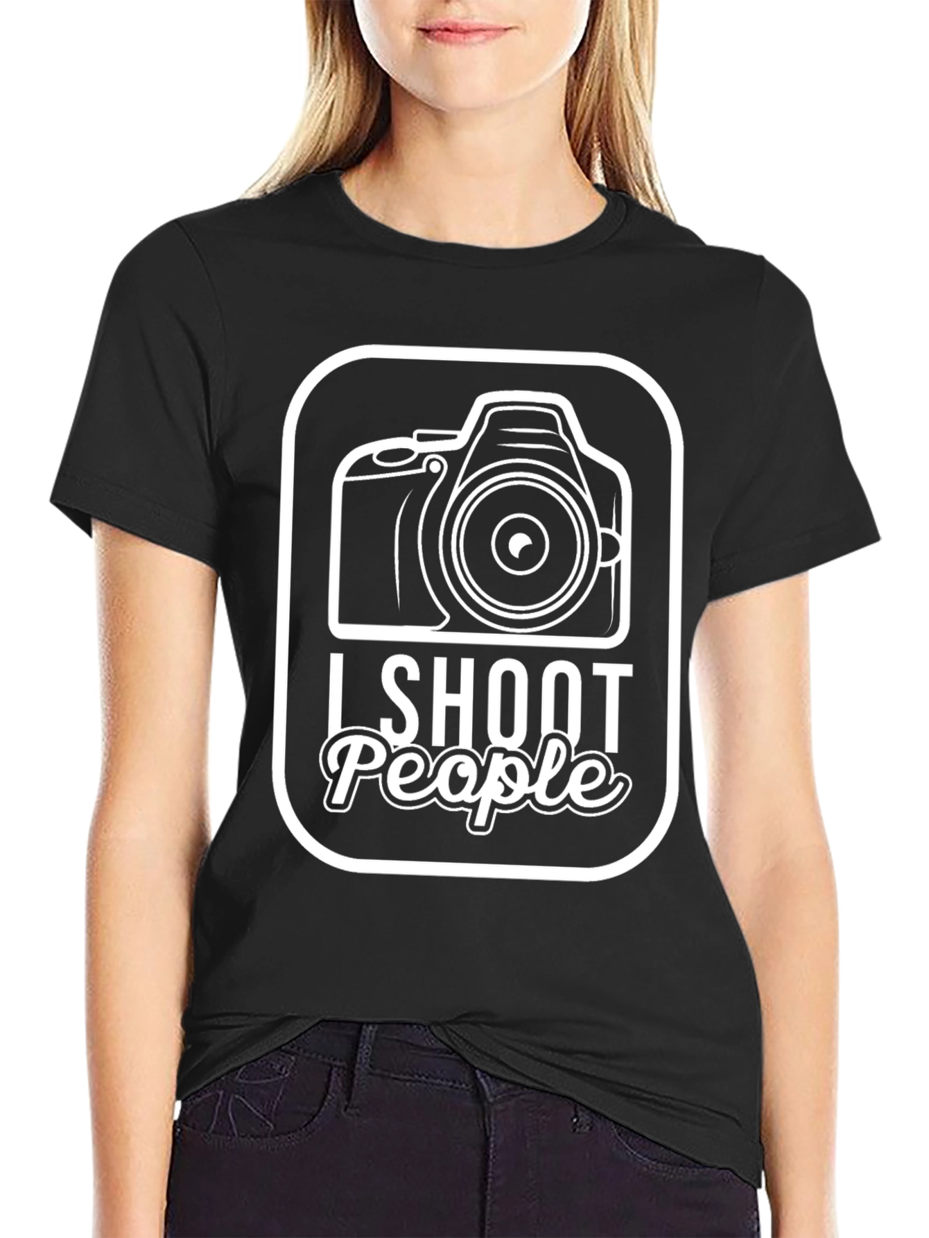 I Shoot People Camera Graphic T-Shirt