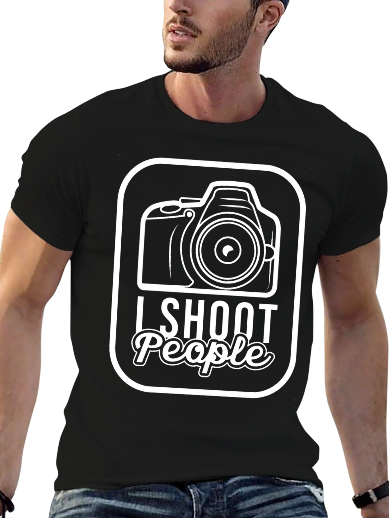 I Shoot People Camera Graphic T-Shirt