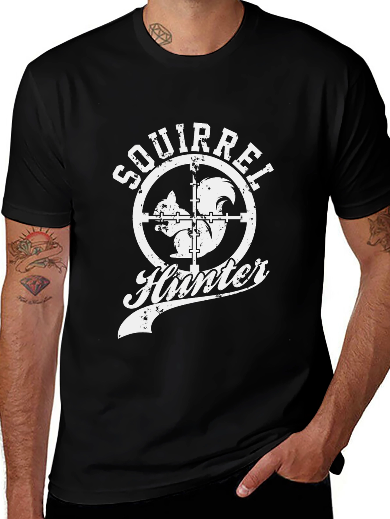 Squirrel Hunter T-Shirt - Funny Graphic Tee
