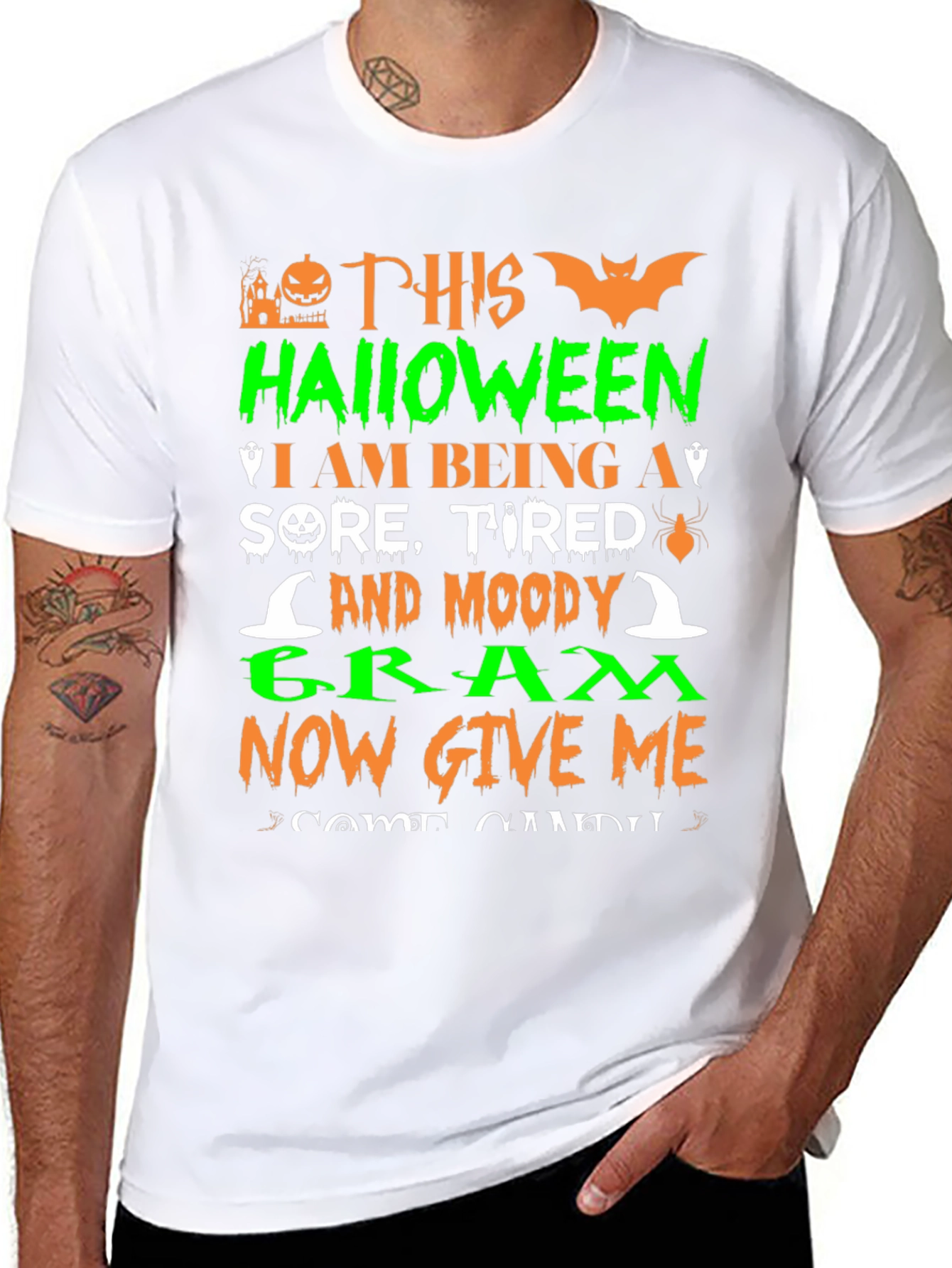 Halloween Sore Tired Moody Gram T-Shirt