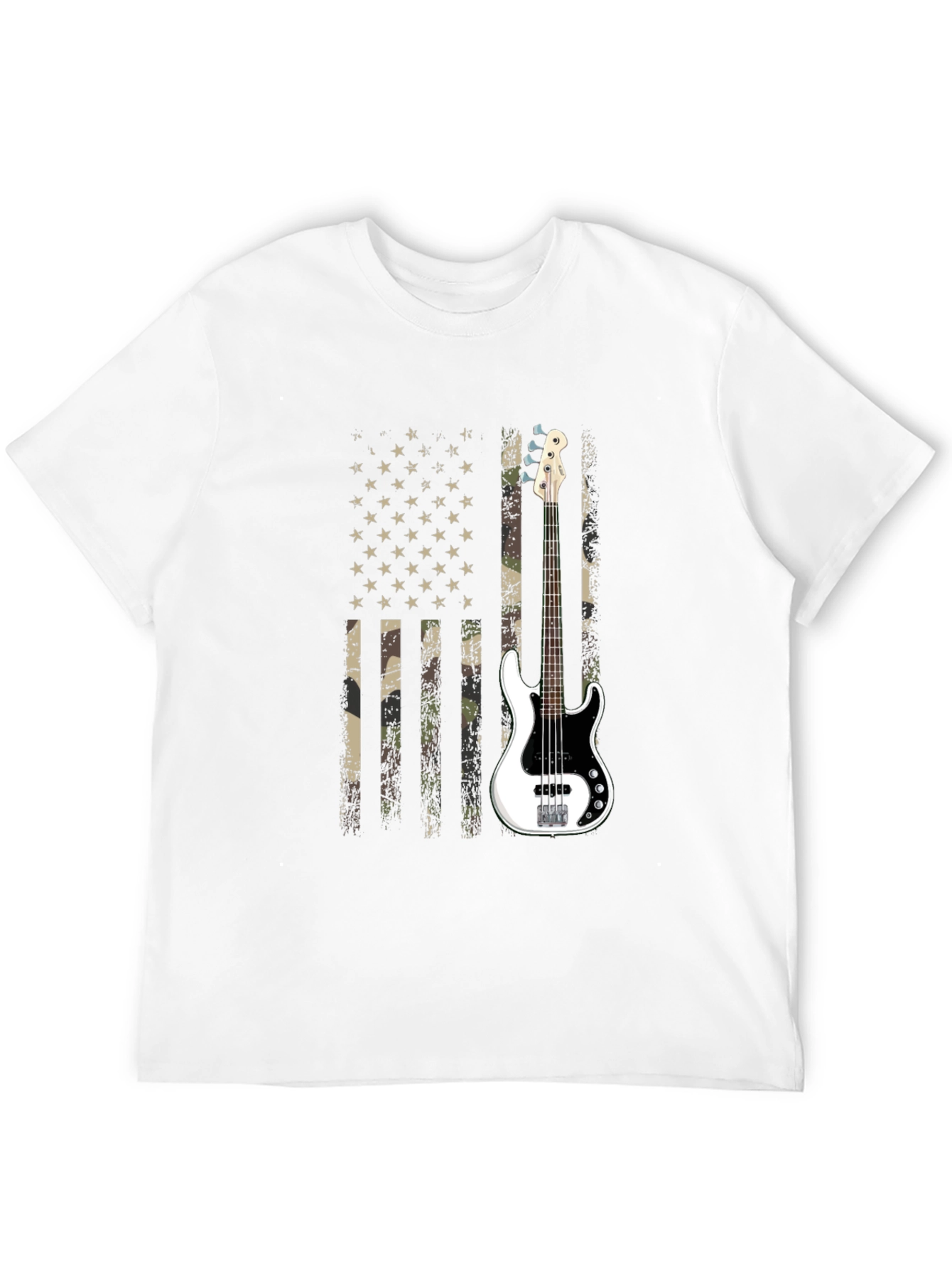 American Flag Guitar T-Shirt