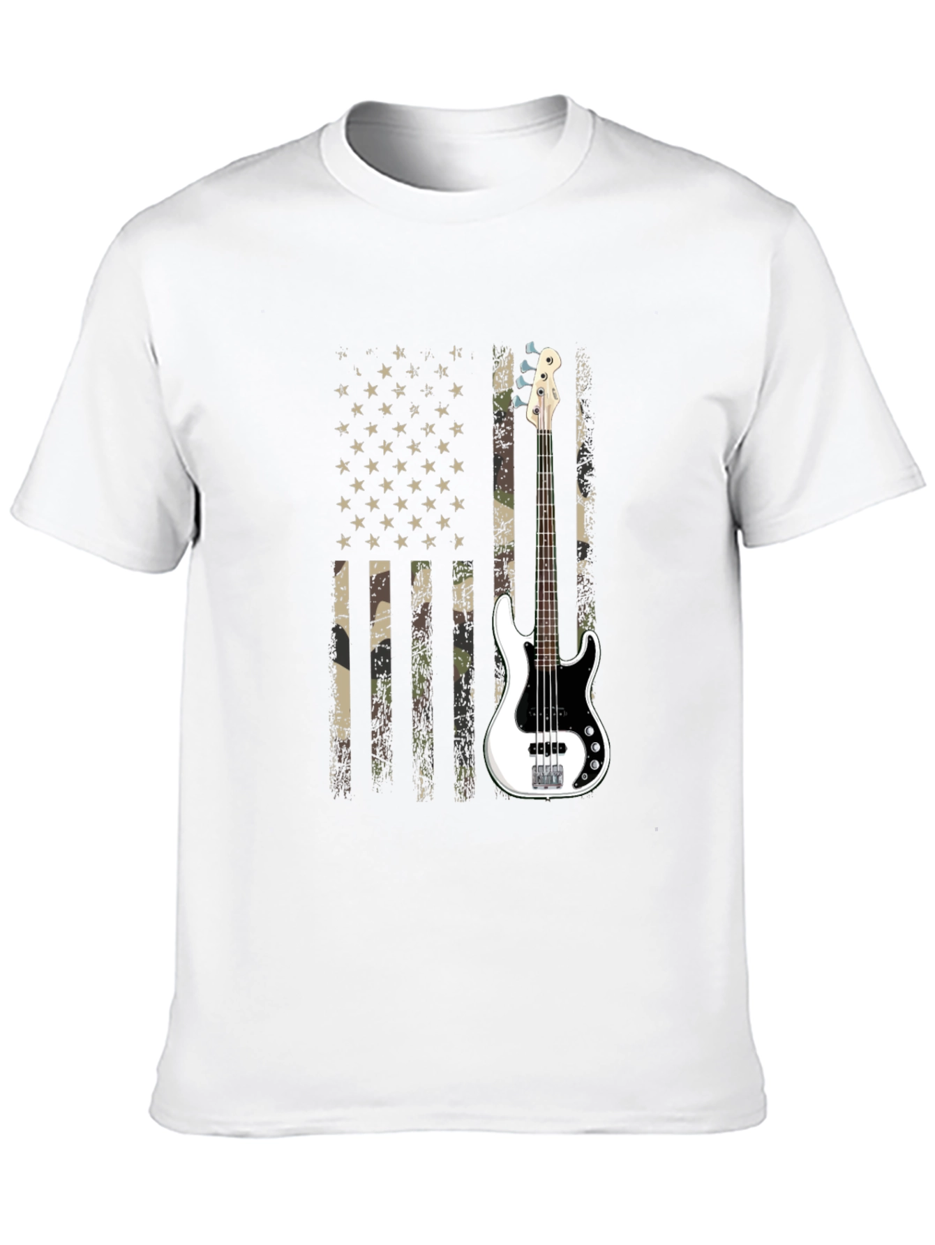 American Flag Guitar T-Shirt