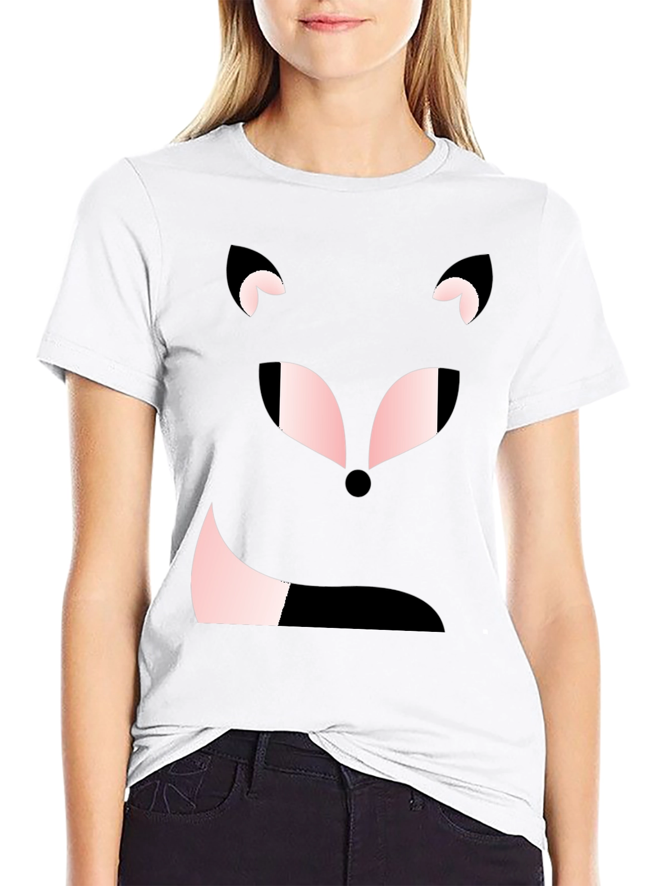 Cute Fox Face Graphic Tee