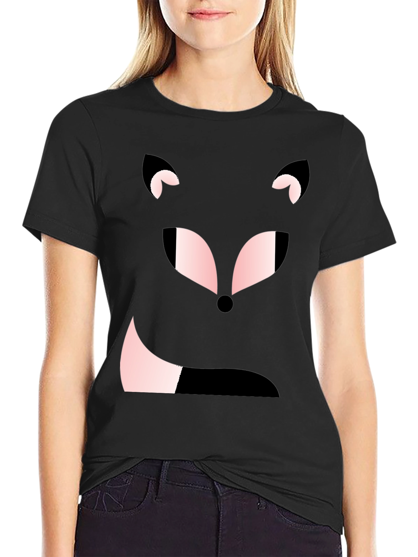 Cute Fox Face Graphic Tee