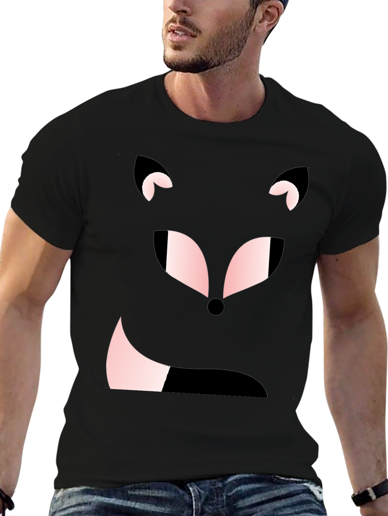 Cute Fox Face Graphic Tee