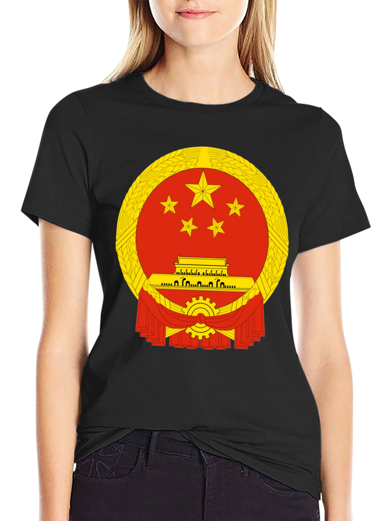 China Emblem T-Shirt - Patriotic Style