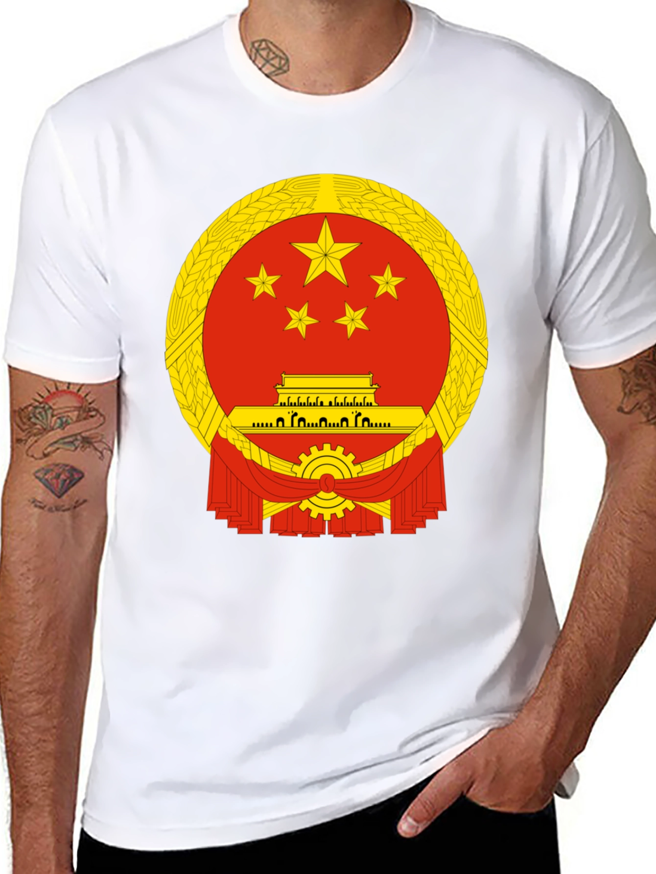 China Emblem T-Shirt - Patriotic Style