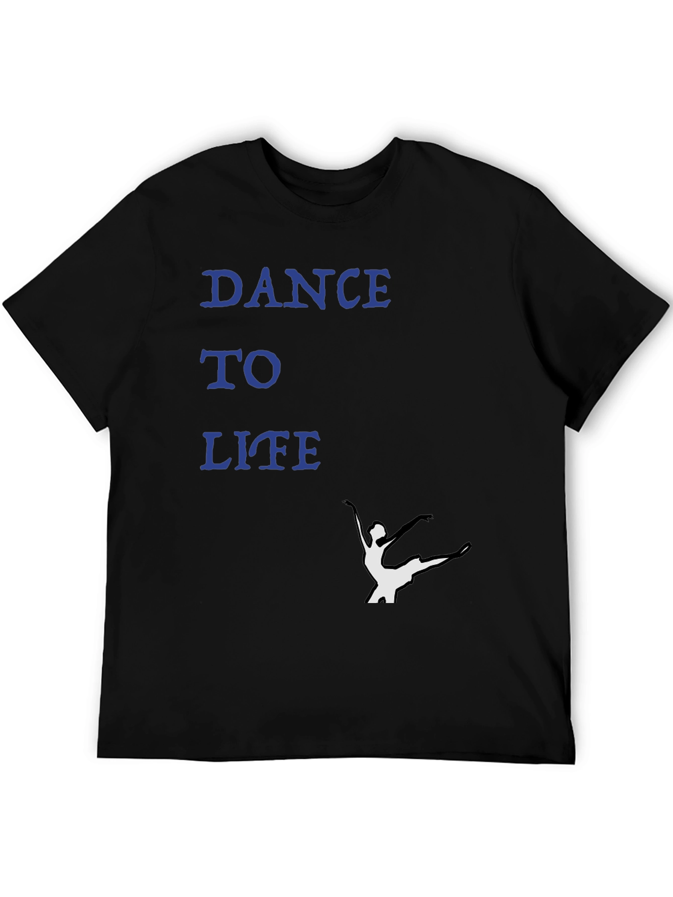 Dance to Life Black Graphic Tee