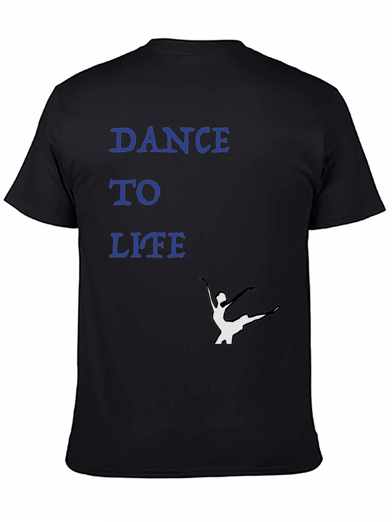 Dance to Life Black Graphic Tee