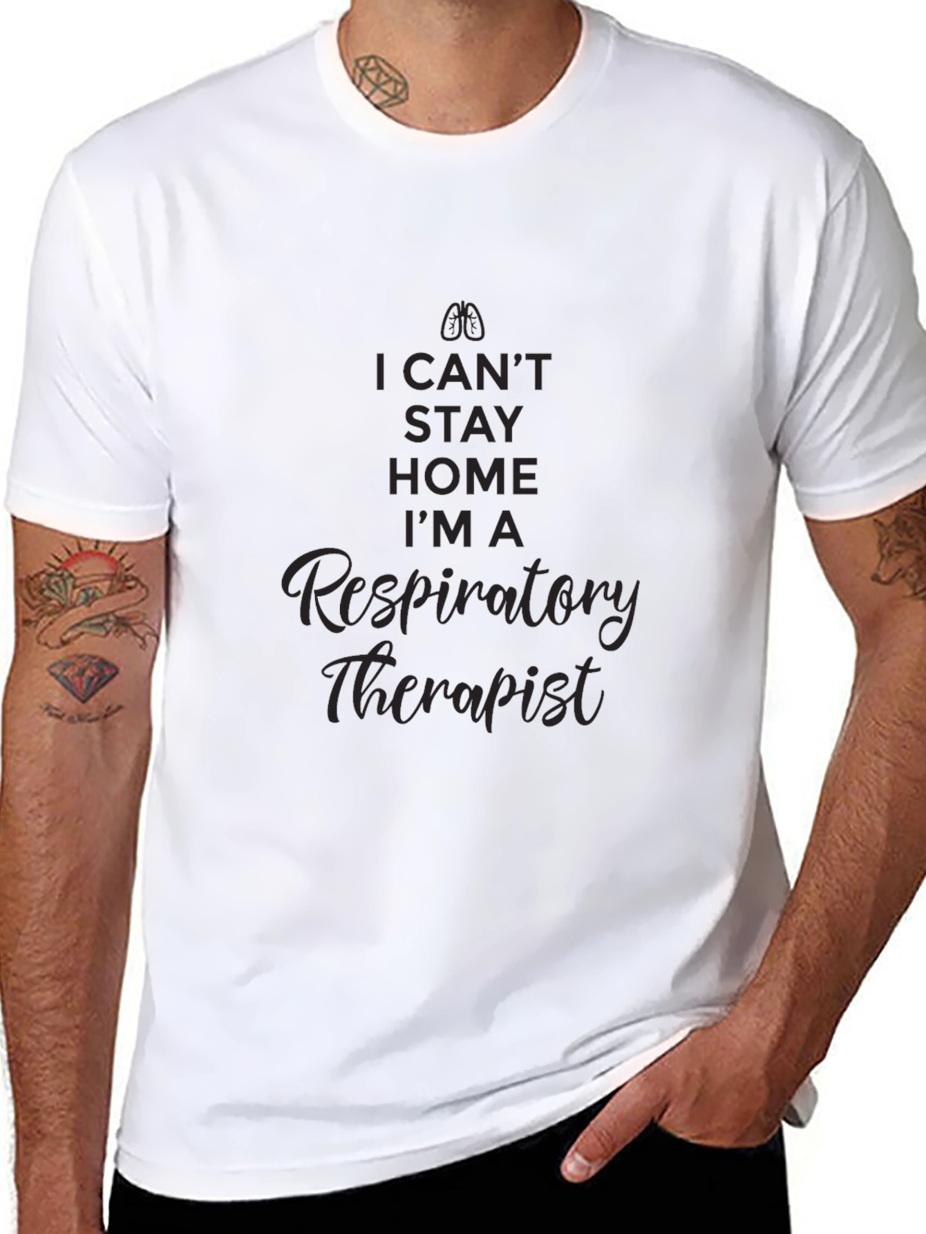 Respiratory Therapist T-Shirt - I Cant Stay Home