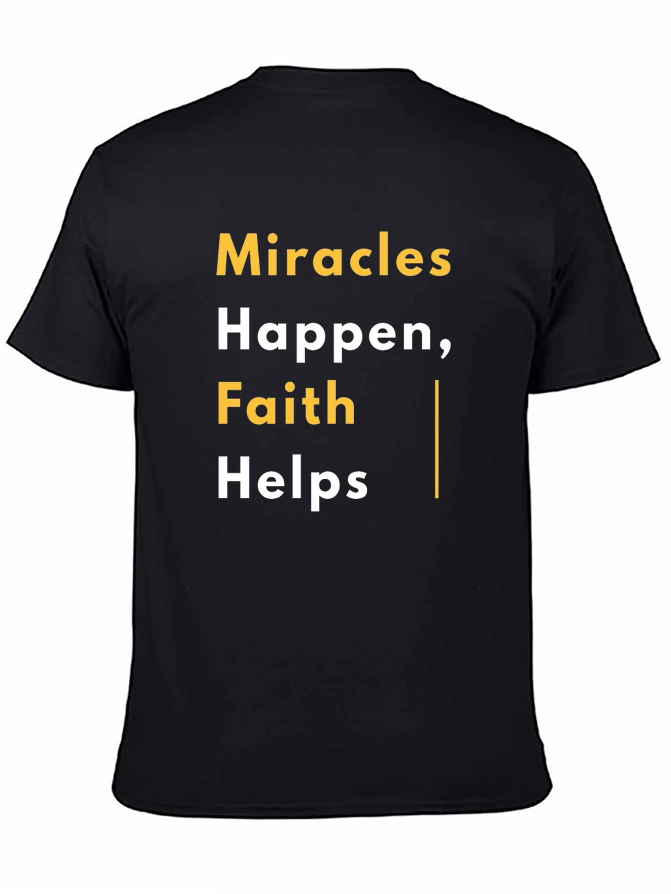 Faith Helps Graphic Tee - Black Casual Shirt