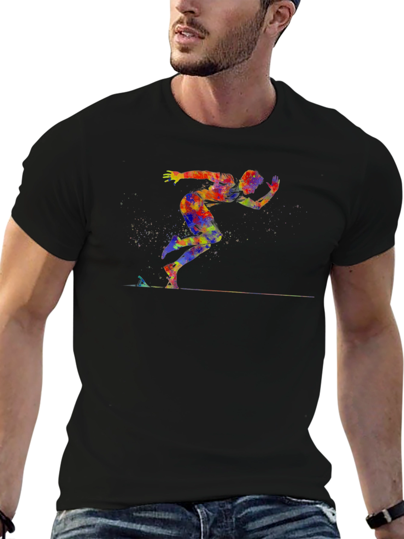 Runner Graphic Tee - Black