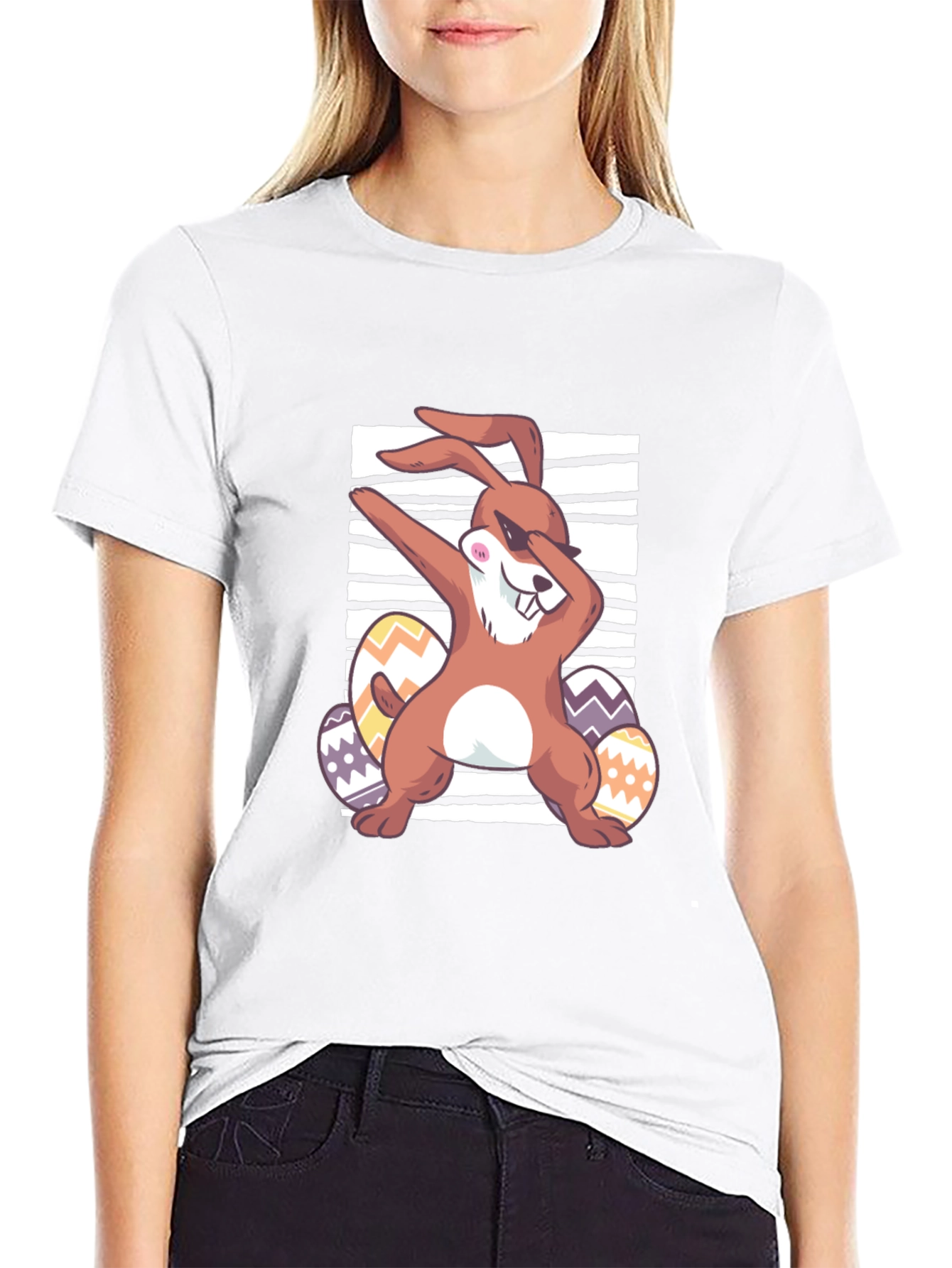 Easter Bunny Dabbing T-Shirt