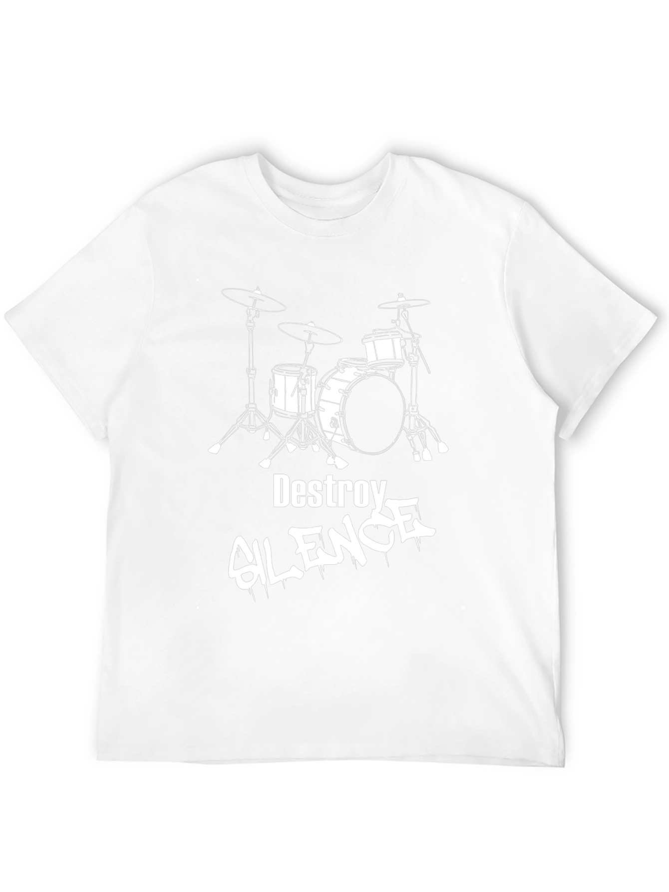 Destroy Silence Drum Kit T-Shirt - Black