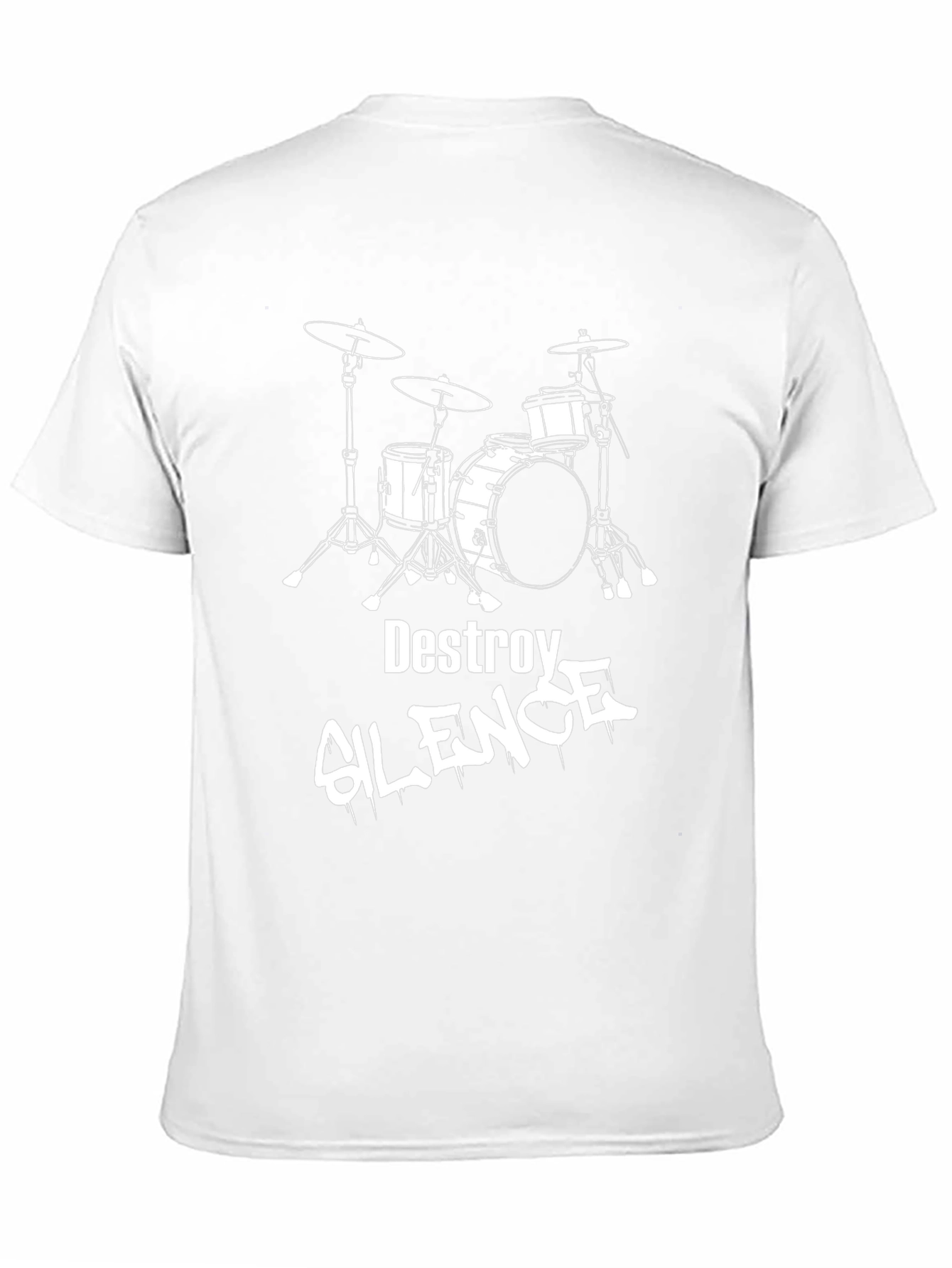 Destroy Silence Drum Kit T-Shirt - Black