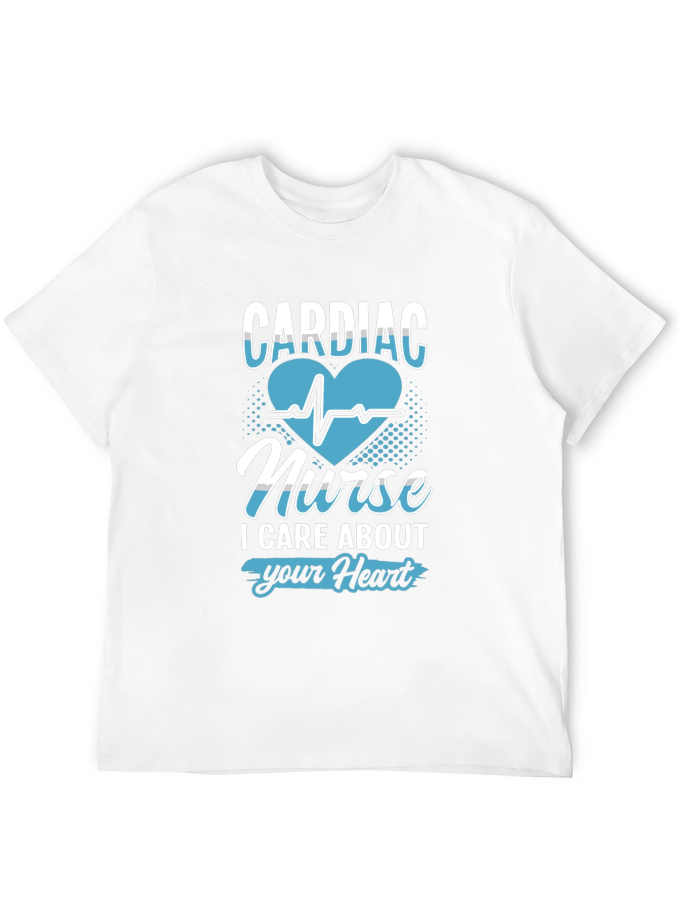 Cardiac Nurse Heartbeat Graphic T-Shirt
