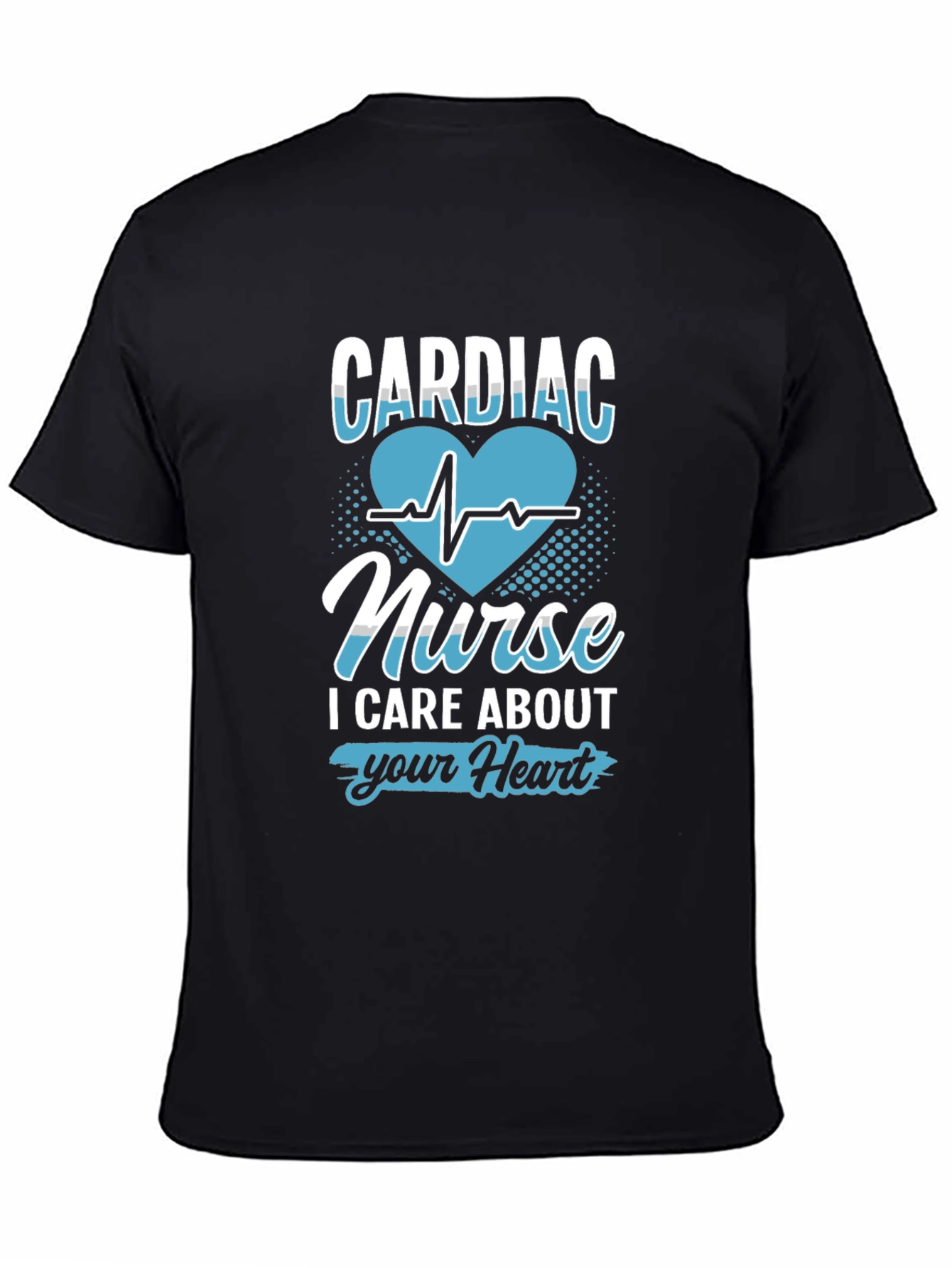 Cardiac Nurse Heartbeat Graphic T-Shirt