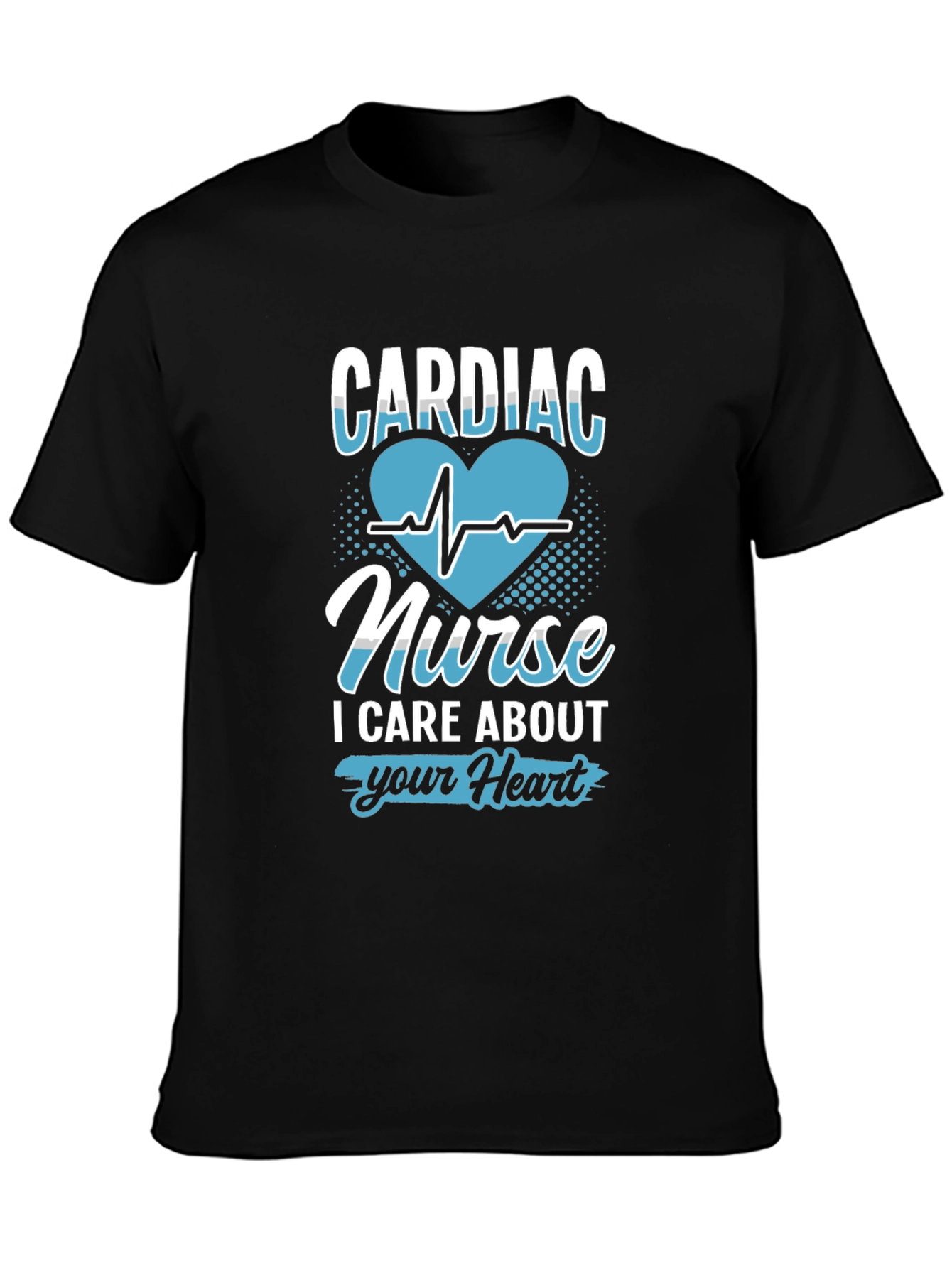 Cardiac Nurse Heartbeat Graphic T-Shirt