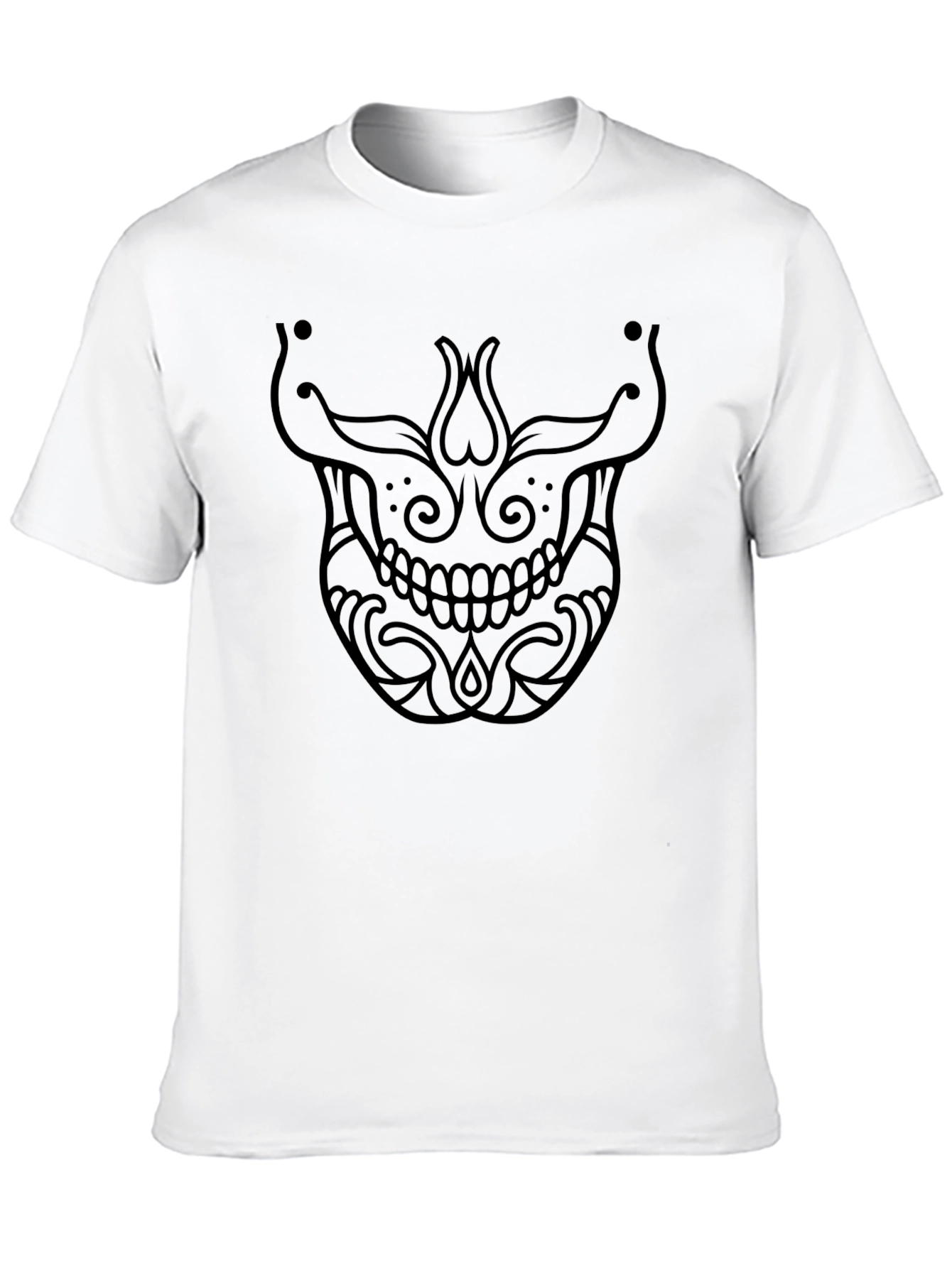 Skull Graphic Black T-Shirt - Mens Fashion