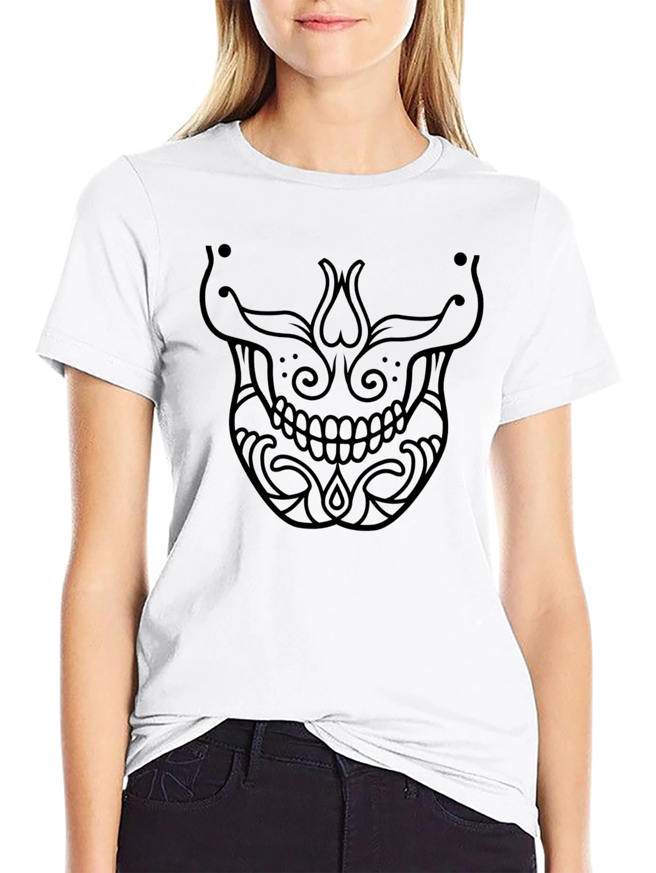 Skull Graphic Black T-Shirt - Mens Fashion