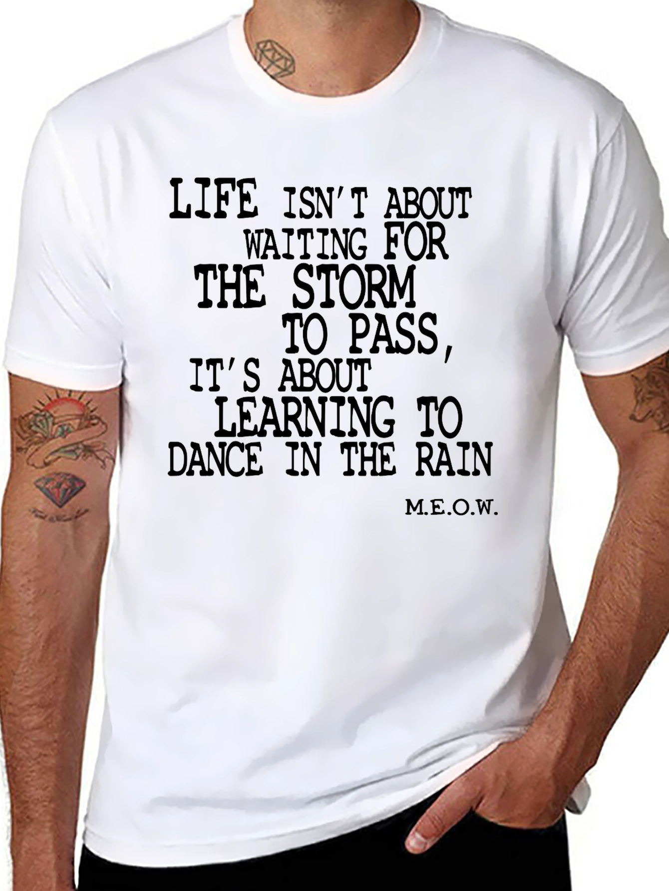 Dance in the Rain Graphic Tee - Inspirational Motto