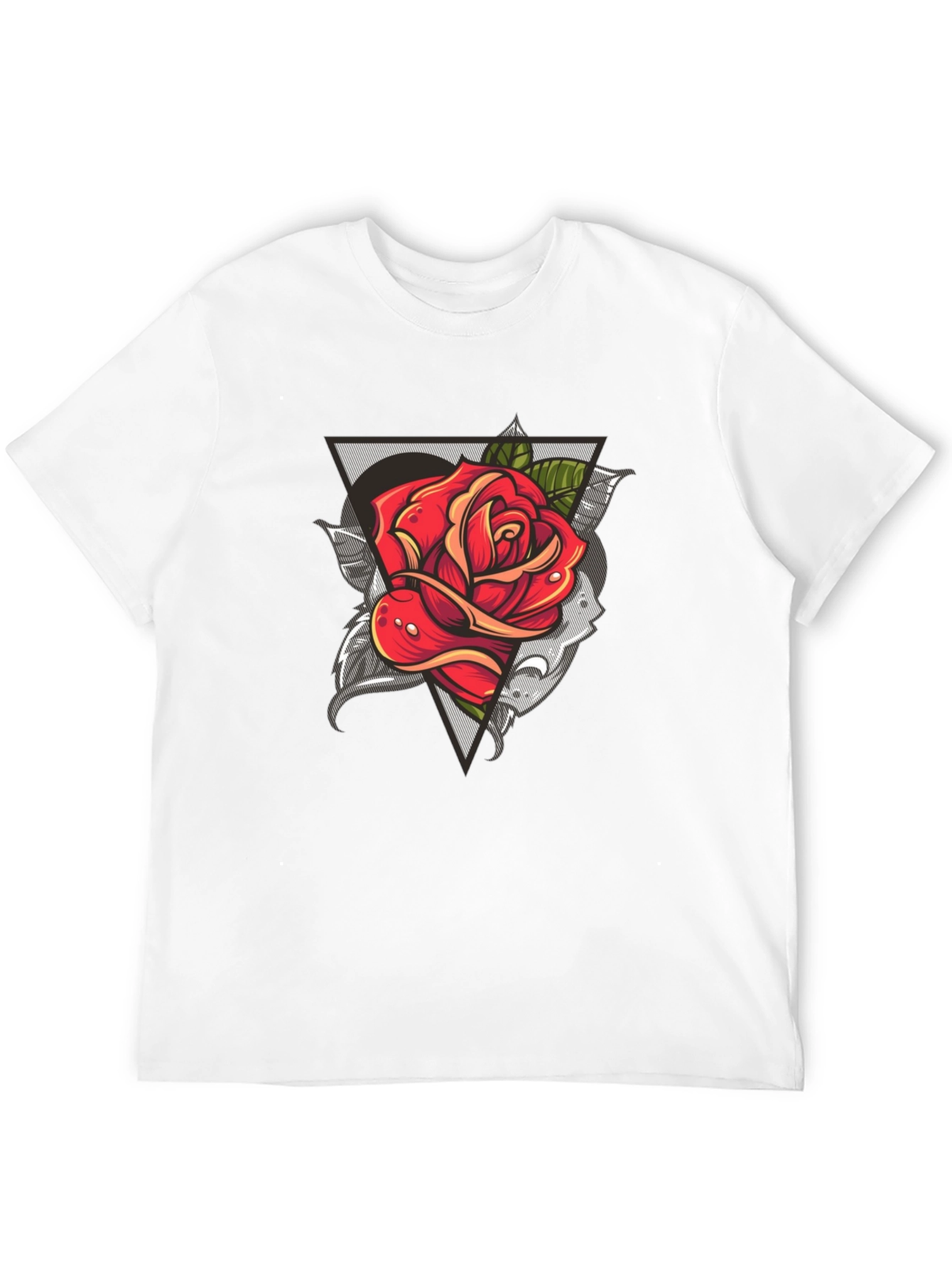 Rose Graphic Black T-Shirt - Modern Streetwear