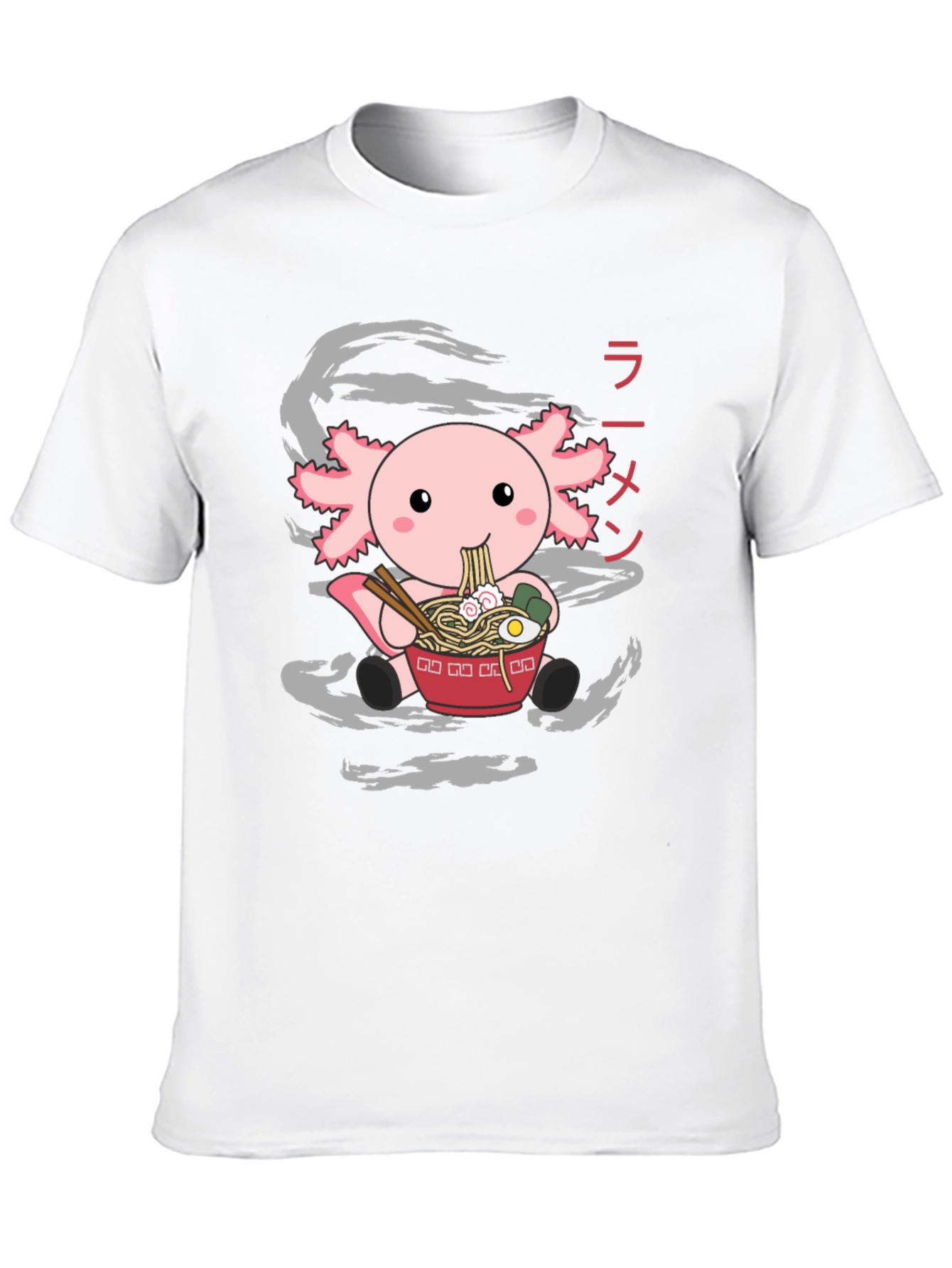 Axolotl Ramen T-Shirt - Cute Japanese Style Tee