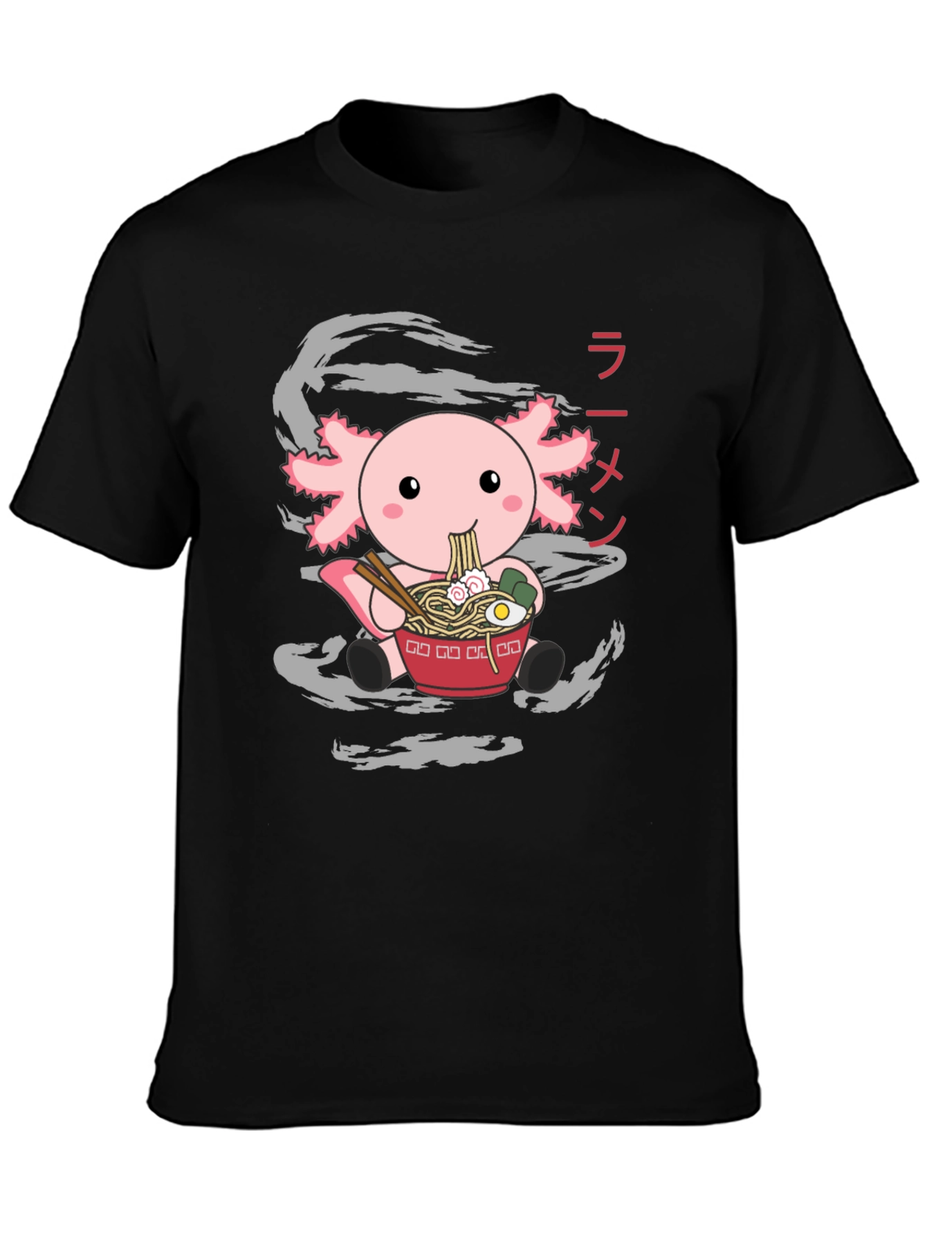 Axolotl Ramen T-Shirt - Cute Japanese Style Tee