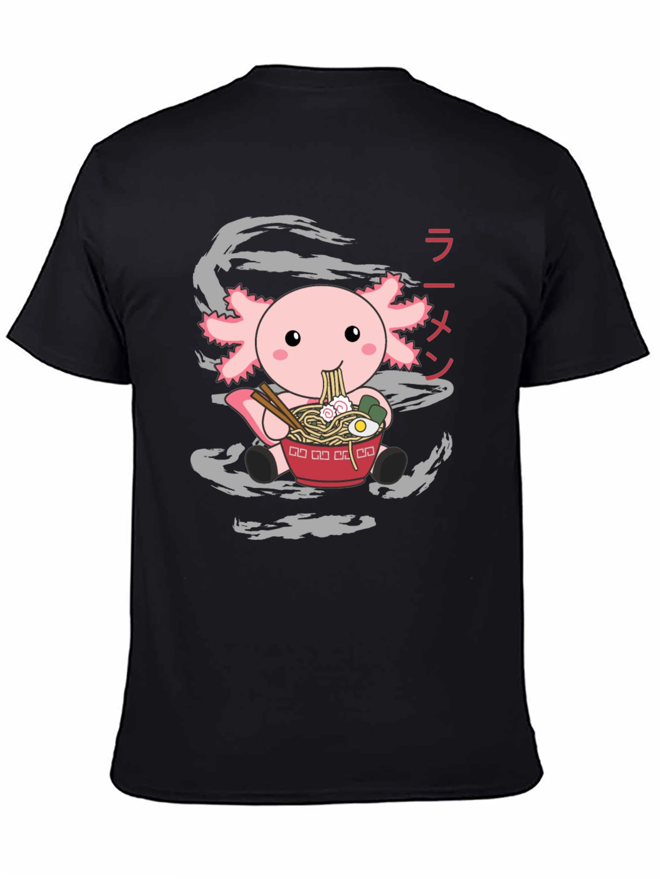 Axolotl Ramen T-Shirt - Cute Japanese Style Tee
