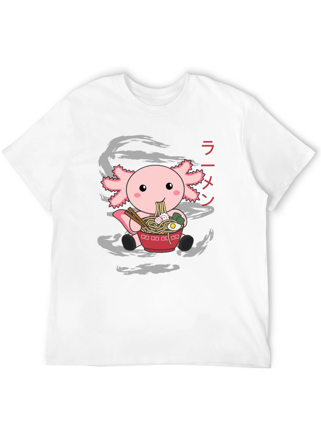 Axolotl Ramen T-Shirt - Cute Japanese Style Tee