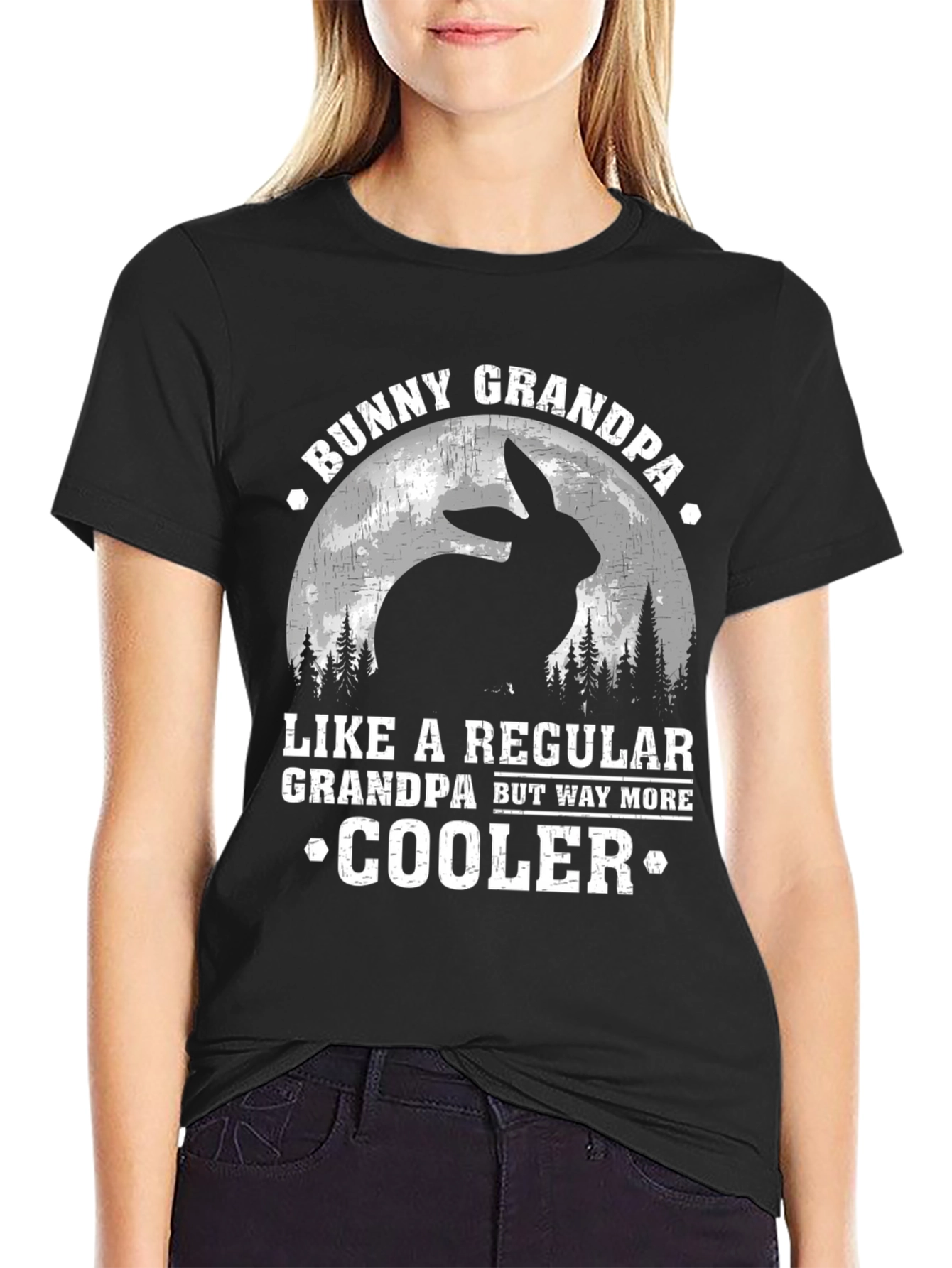 Bunny Grandpa T-Shirt - Cool Grandfather Rabbit Tee