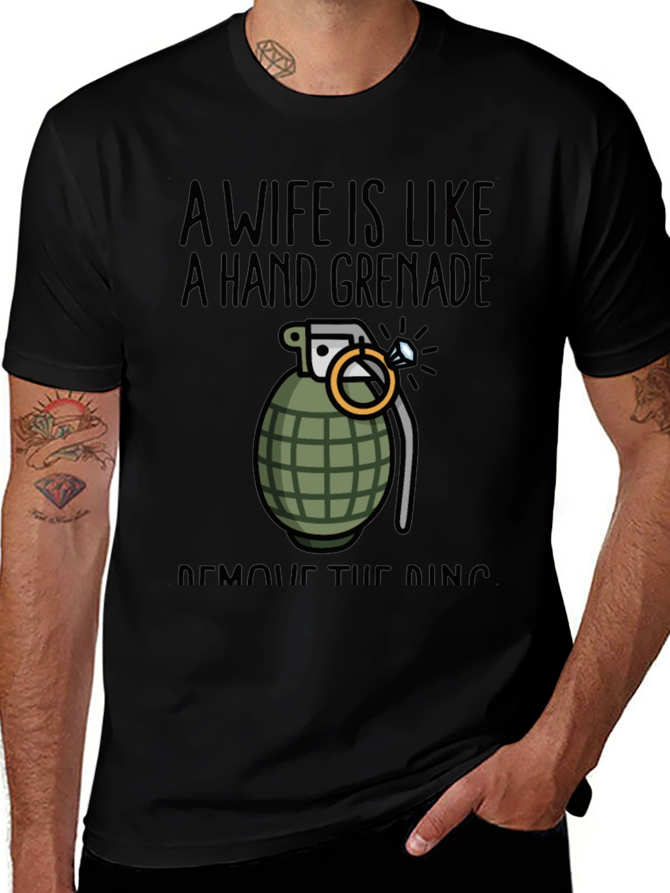 Wife Hand Grenade Graphic Tee - Funny T-Shirt
