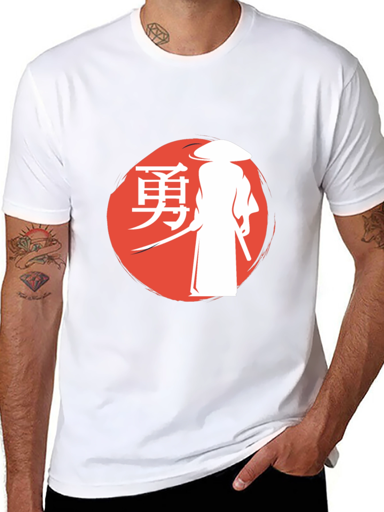 Samurai Graphic T-Shirt - Warrior Spirit Design