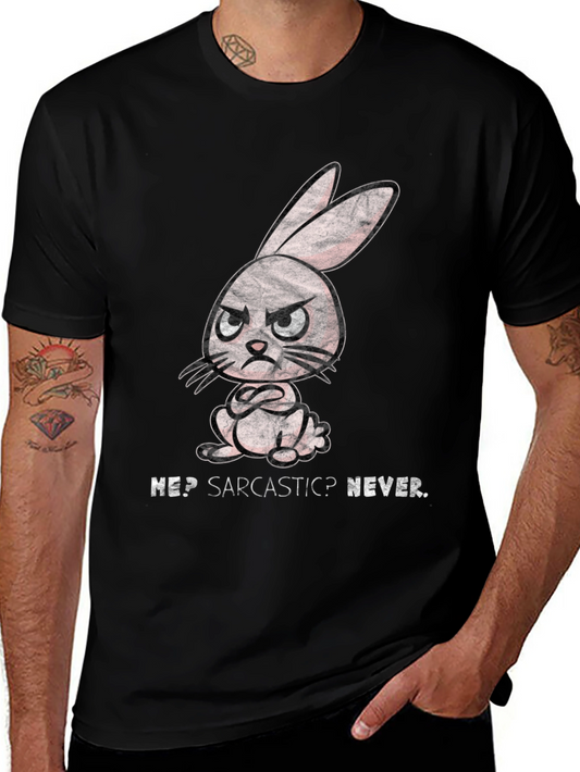 Sarcastic Rabbit Graphic T-Shirt