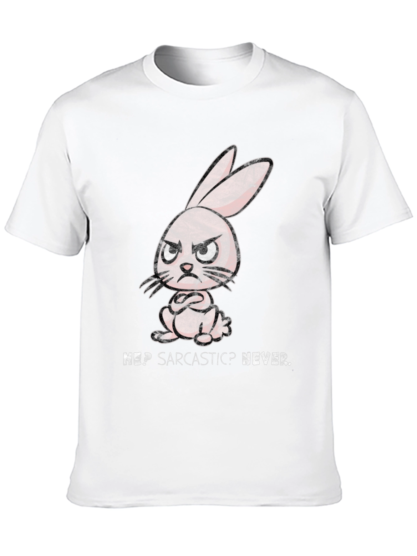 Sarcastic Rabbit Graphic T-Shirt