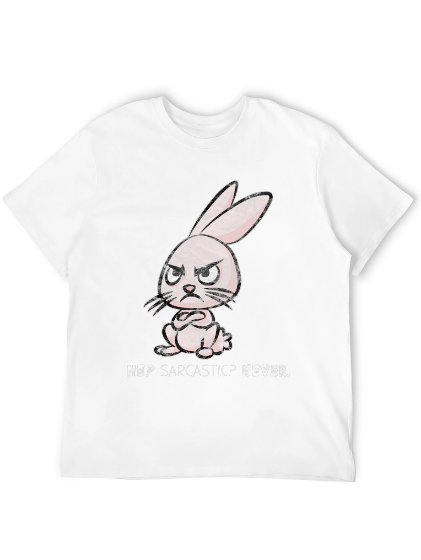 Sarcastic Rabbit Graphic T-Shirt
