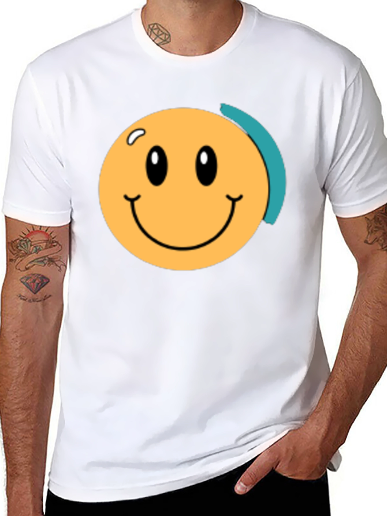 Smiley Face Black T-Shirt