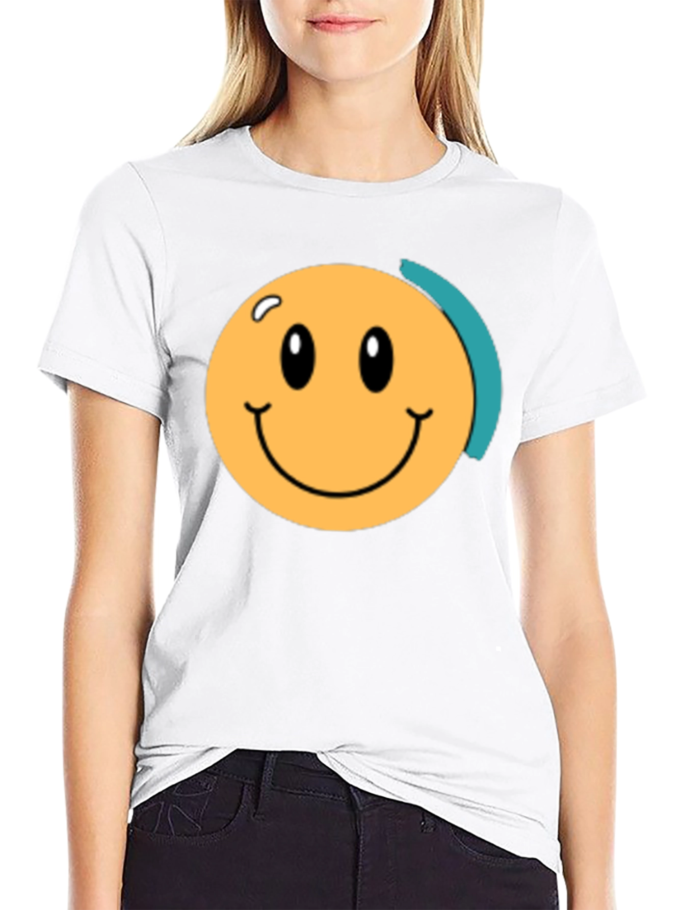 Smiley Face Black T-Shirt